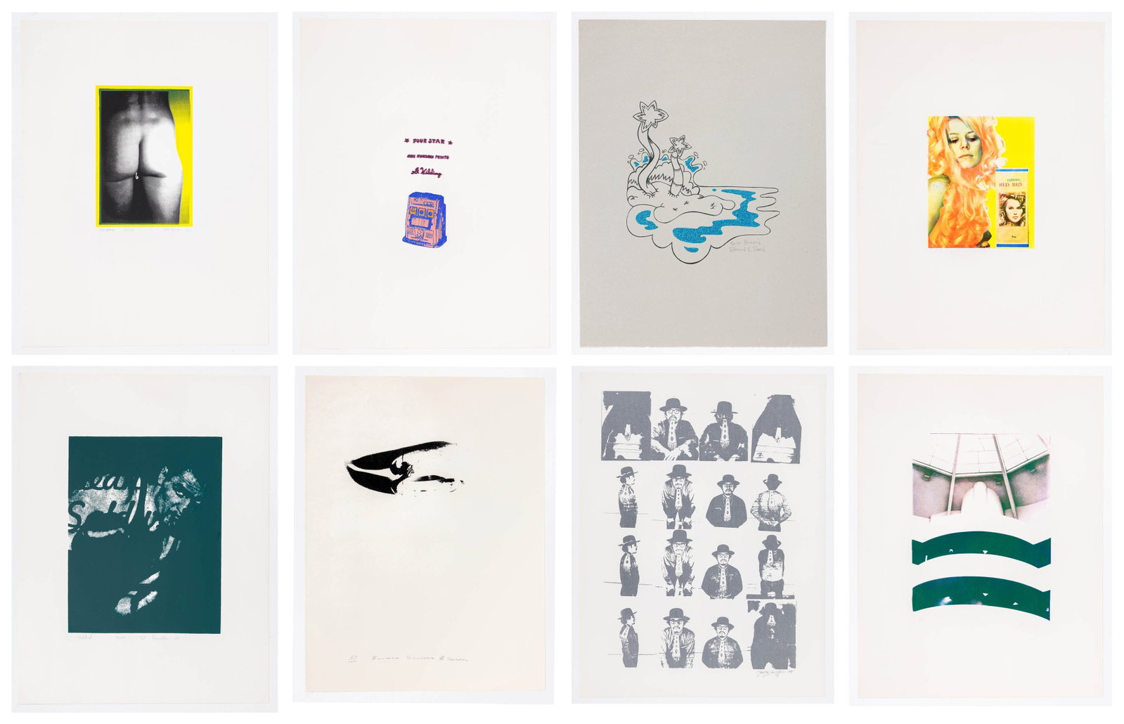 SAIC Portfolio: 25 prints from the class of 1969.: Portfolio from the School of the Art Institute of Chicago, 1969: Set of screenprints by students and faculty of the School of the Art Institute of Chicago. Various colors and techniques, each on wove 