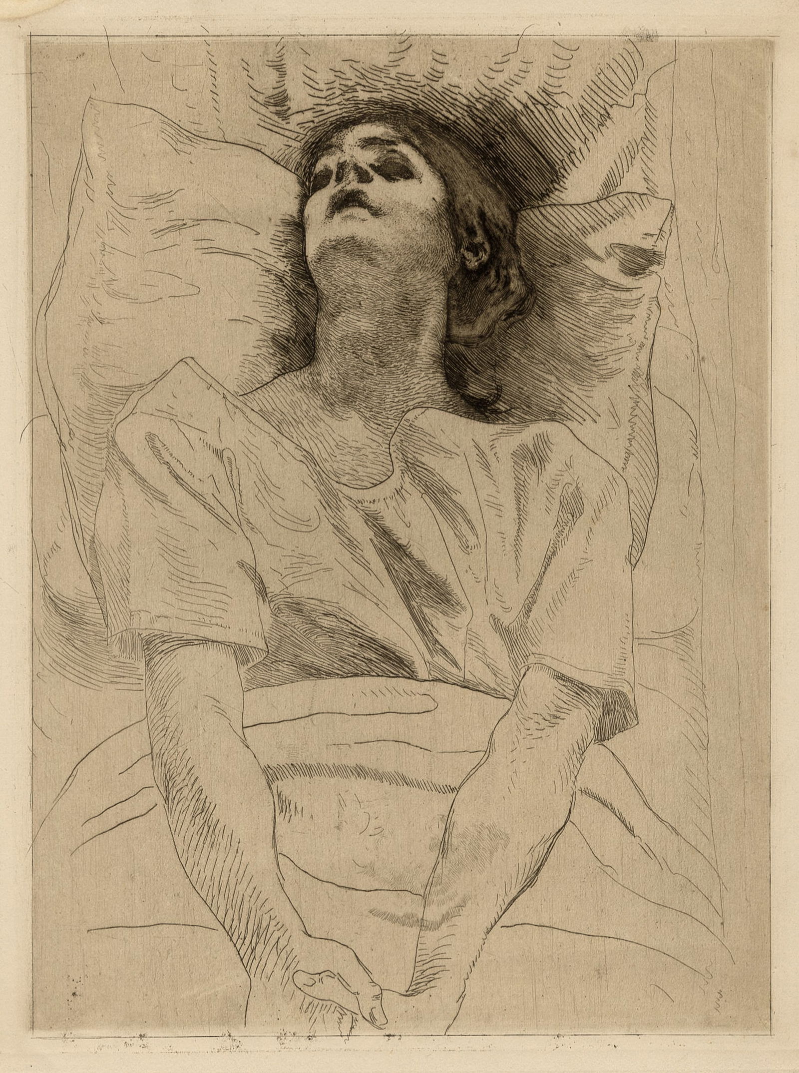 Two etchings by Albert BESNARD. - 3