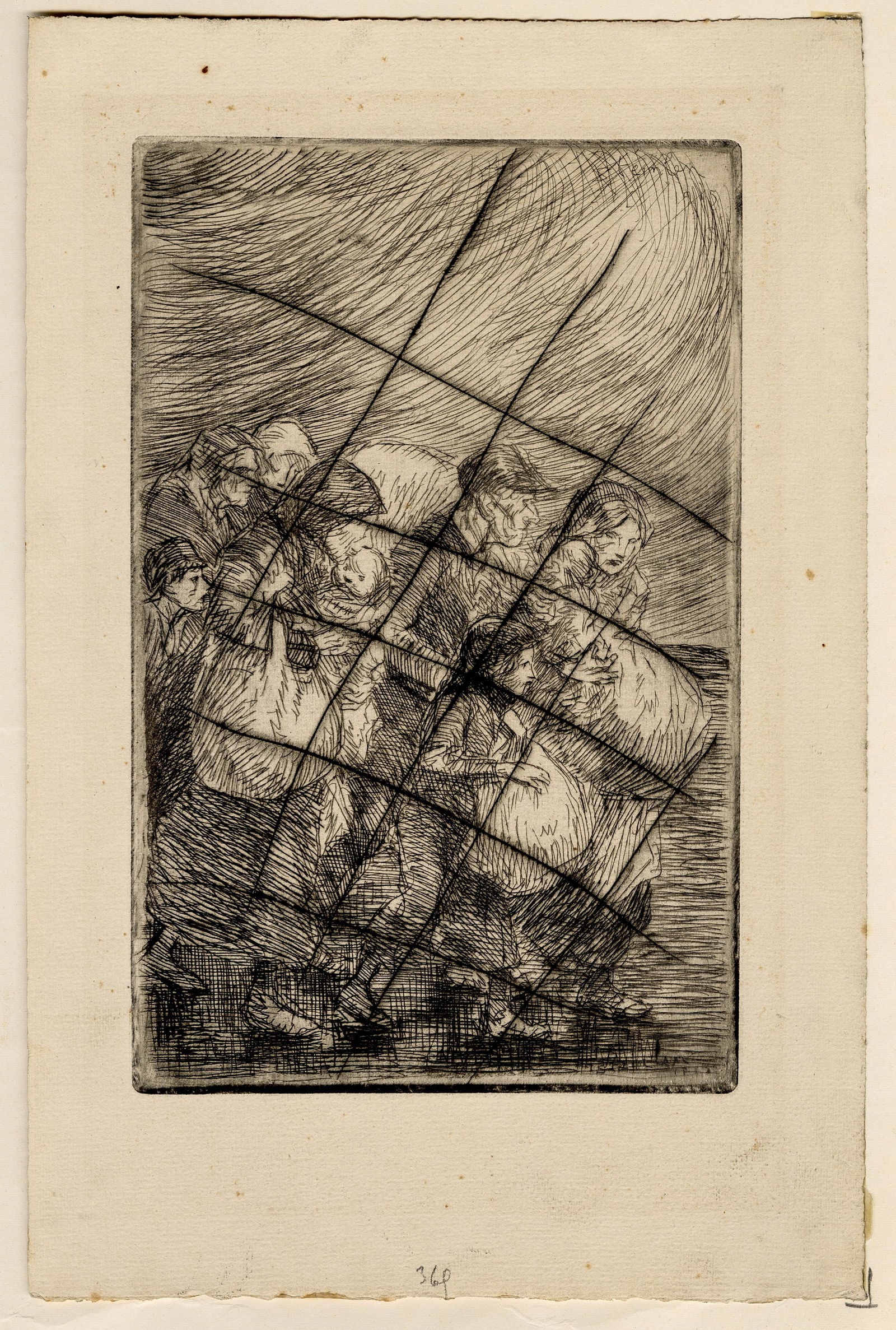 Theophile Alexandre STEINLEN: "Ouvriers Sortant..." - 4