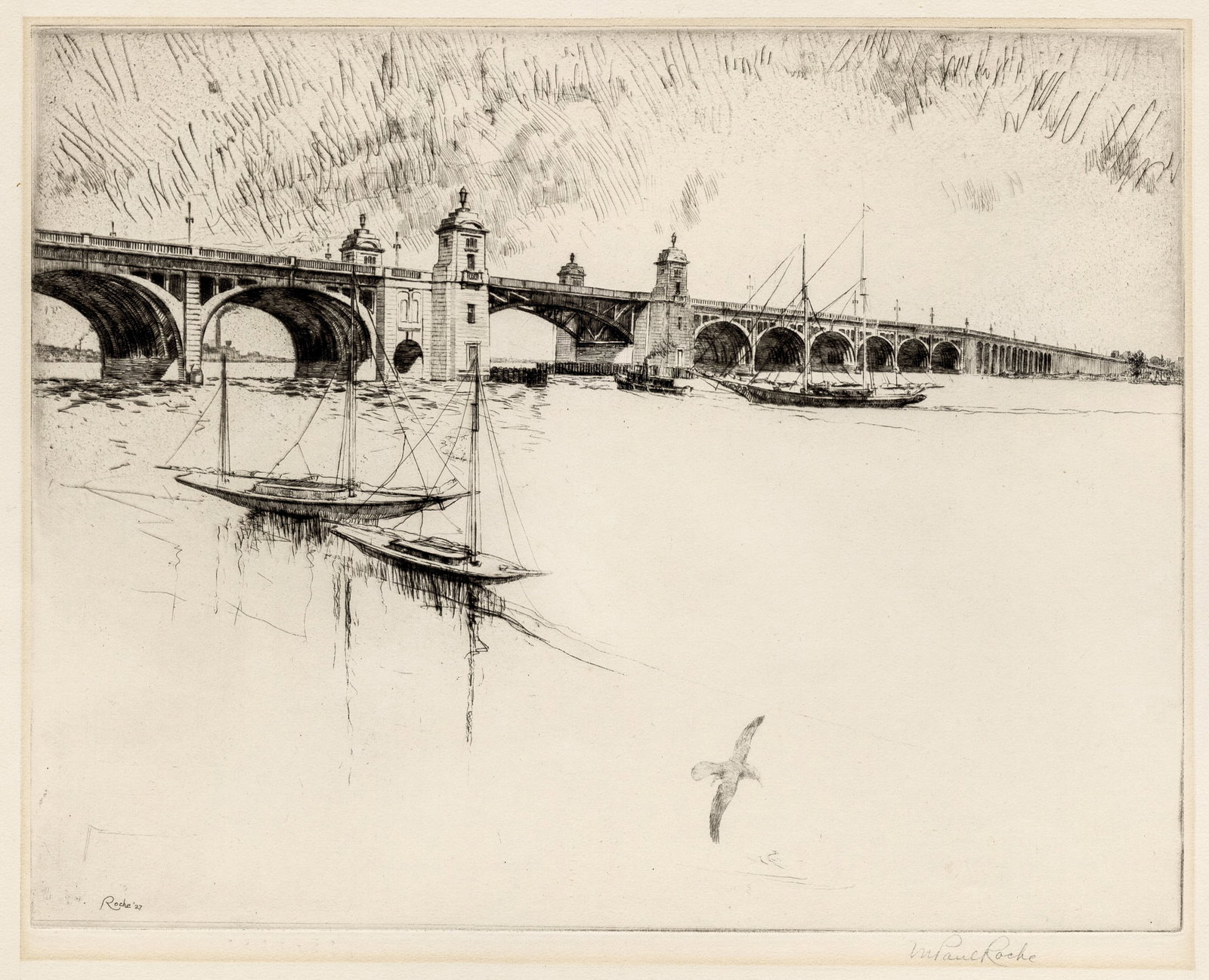 M. Paul ROCHE: "Hanover Street Bridge,..." (1 of 2)