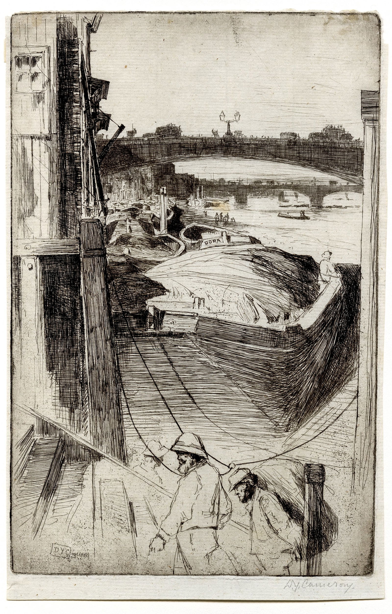 David Young CAMERON: "Thames Barges". (1 of 1)