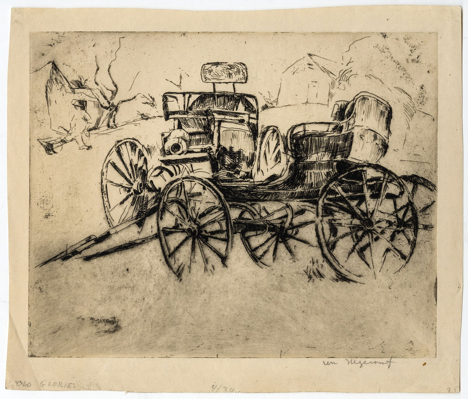 Five etchings by William M. MEYEROWITZ. - 9