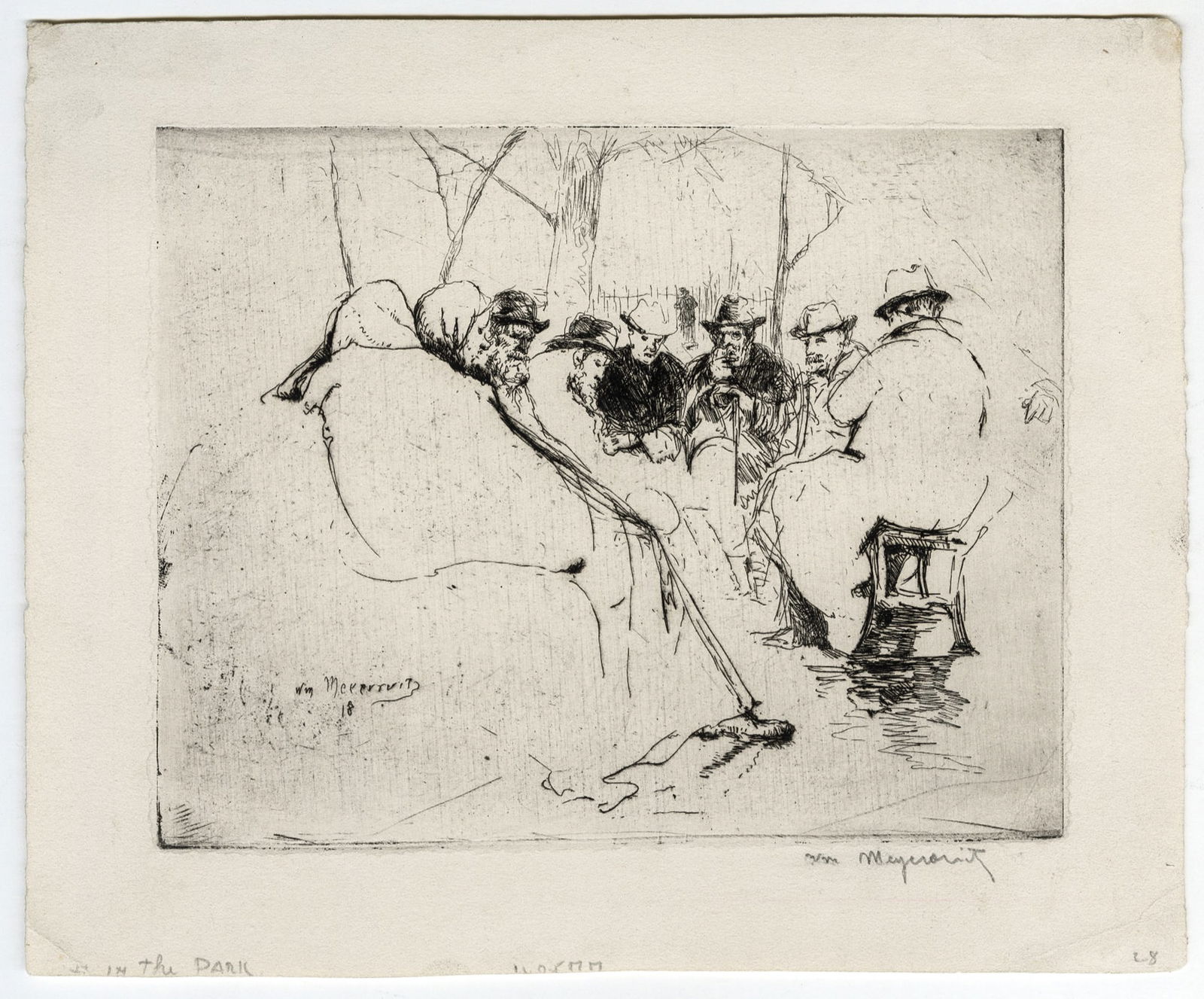 Five etchings by William M. MEYEROWITZ. - 7