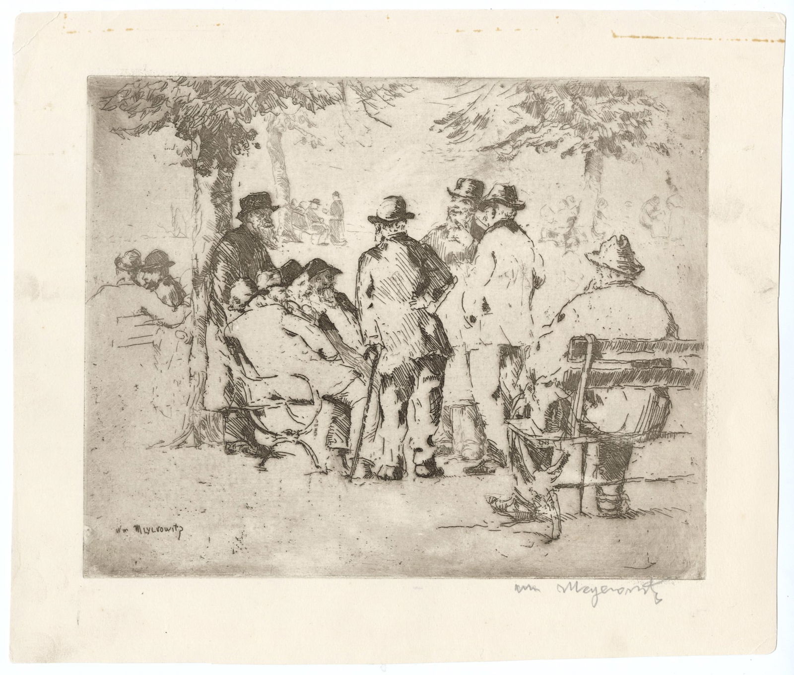 Five etchings by William M. MEYEROWITZ. - 8