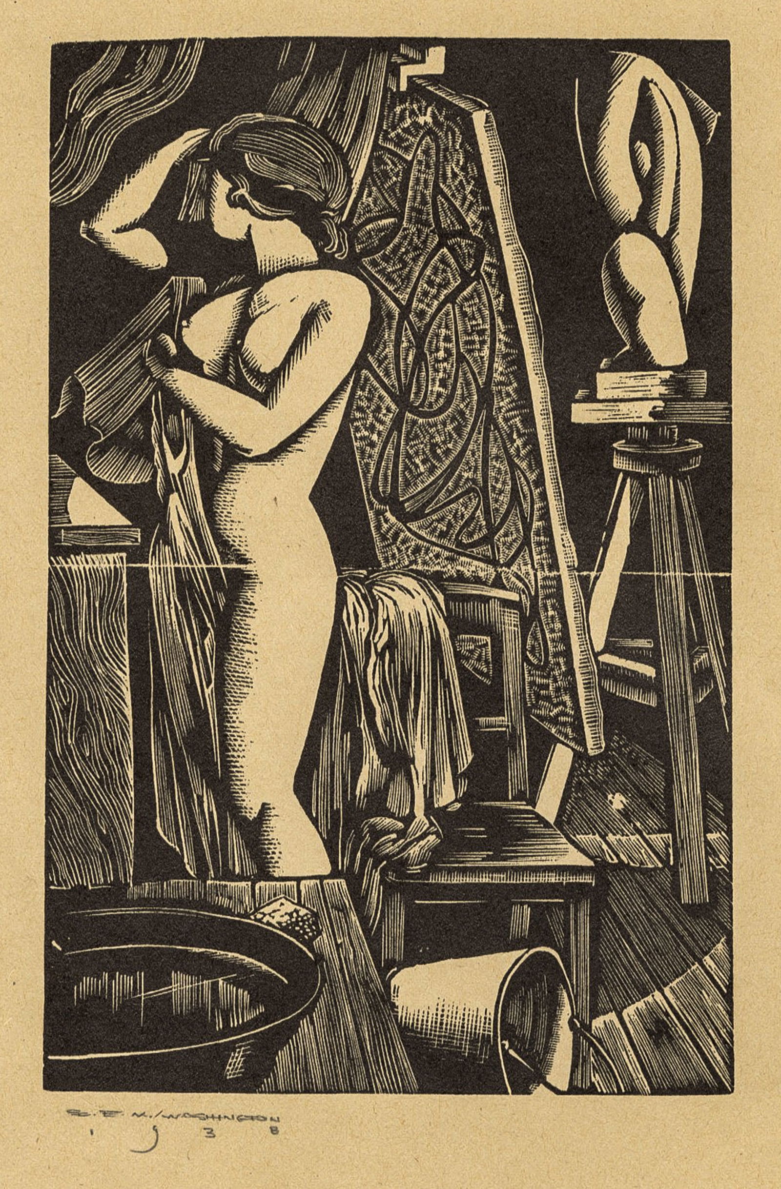 Earl Marshawn WASHINGTON: "Untitled (Artist's..." (1 of 2)