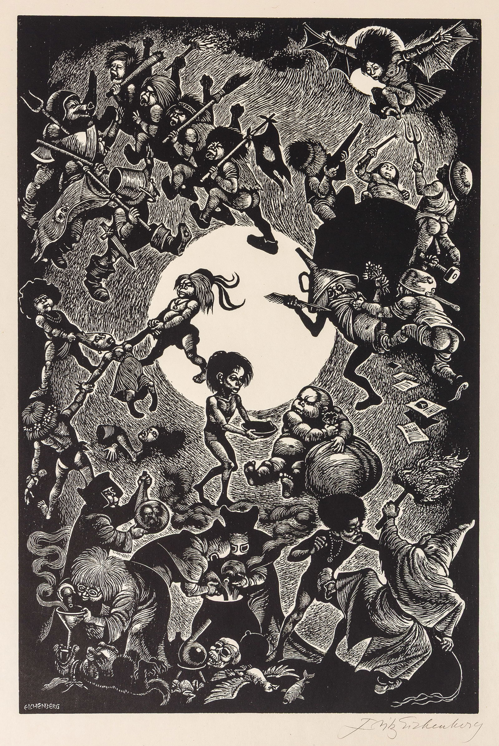 Fritz EICHENBERG: "In Praise of Folly". (1 of 2)