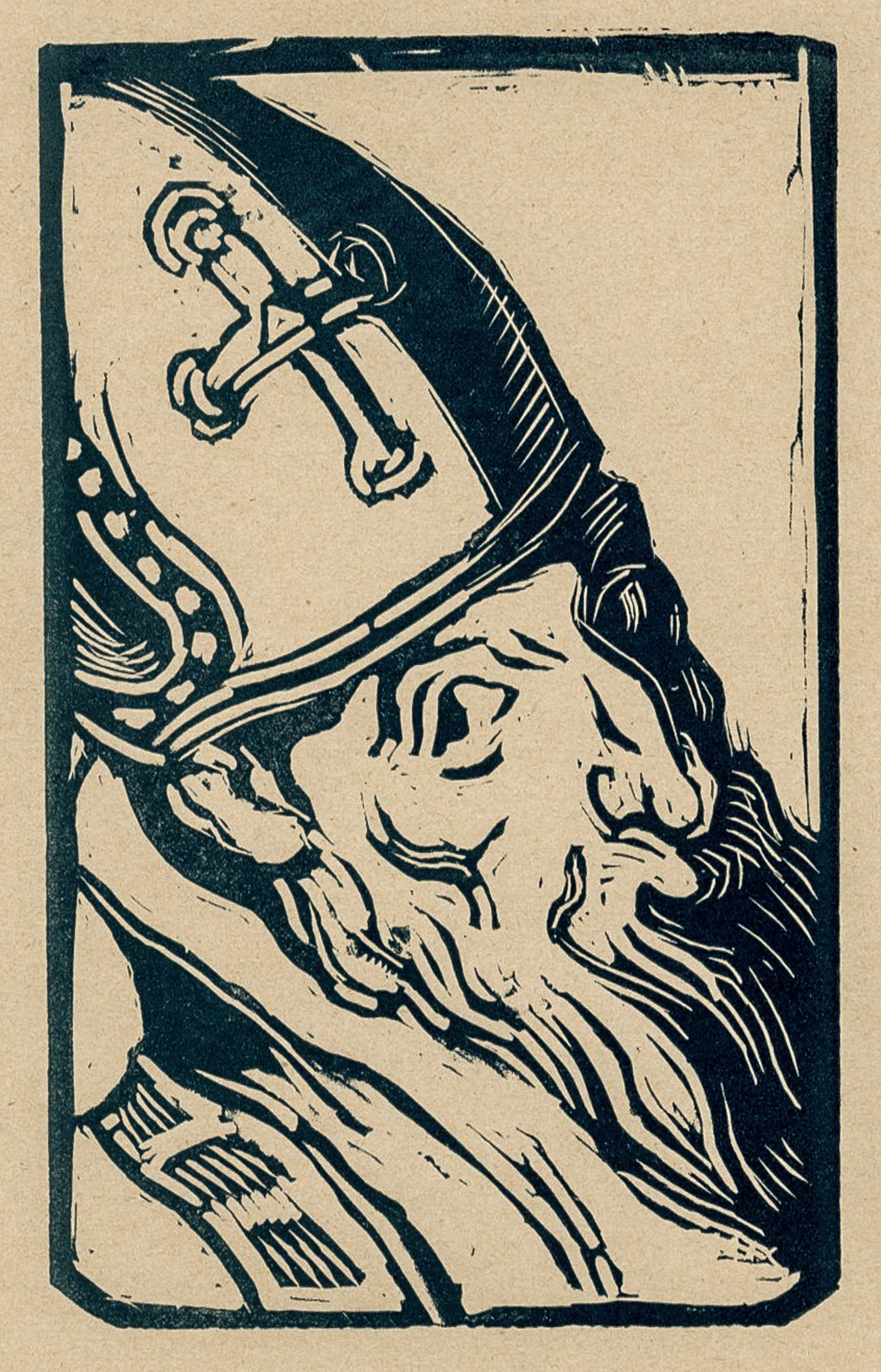 Georges d'ESPAGNAT: "Visage". - 2