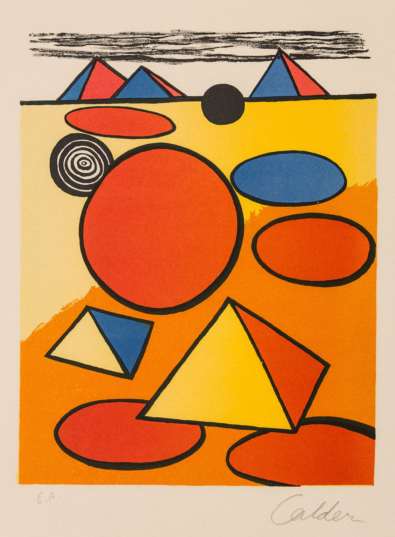 Alexander CALDER: "Pyramids and Circles". (1 of 2)