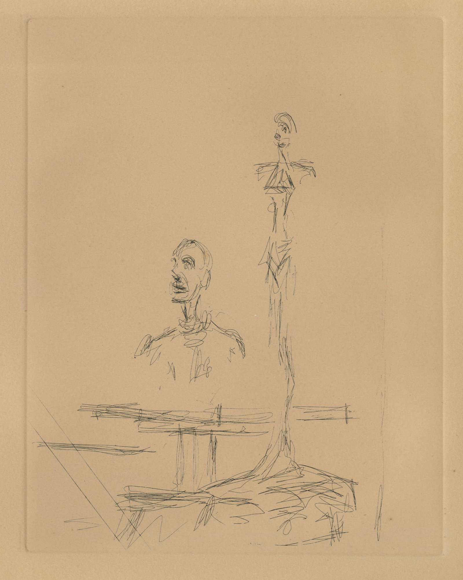 After Alberto GIACOMETTI: "The Search". (1 of 2)