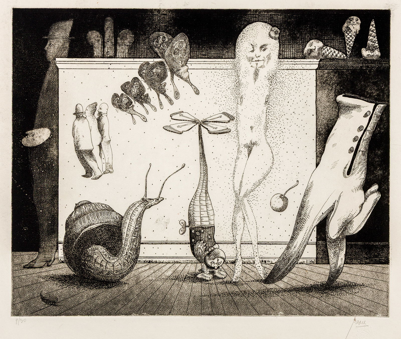 Two prints by Peter PAONE: "Studio". - 2