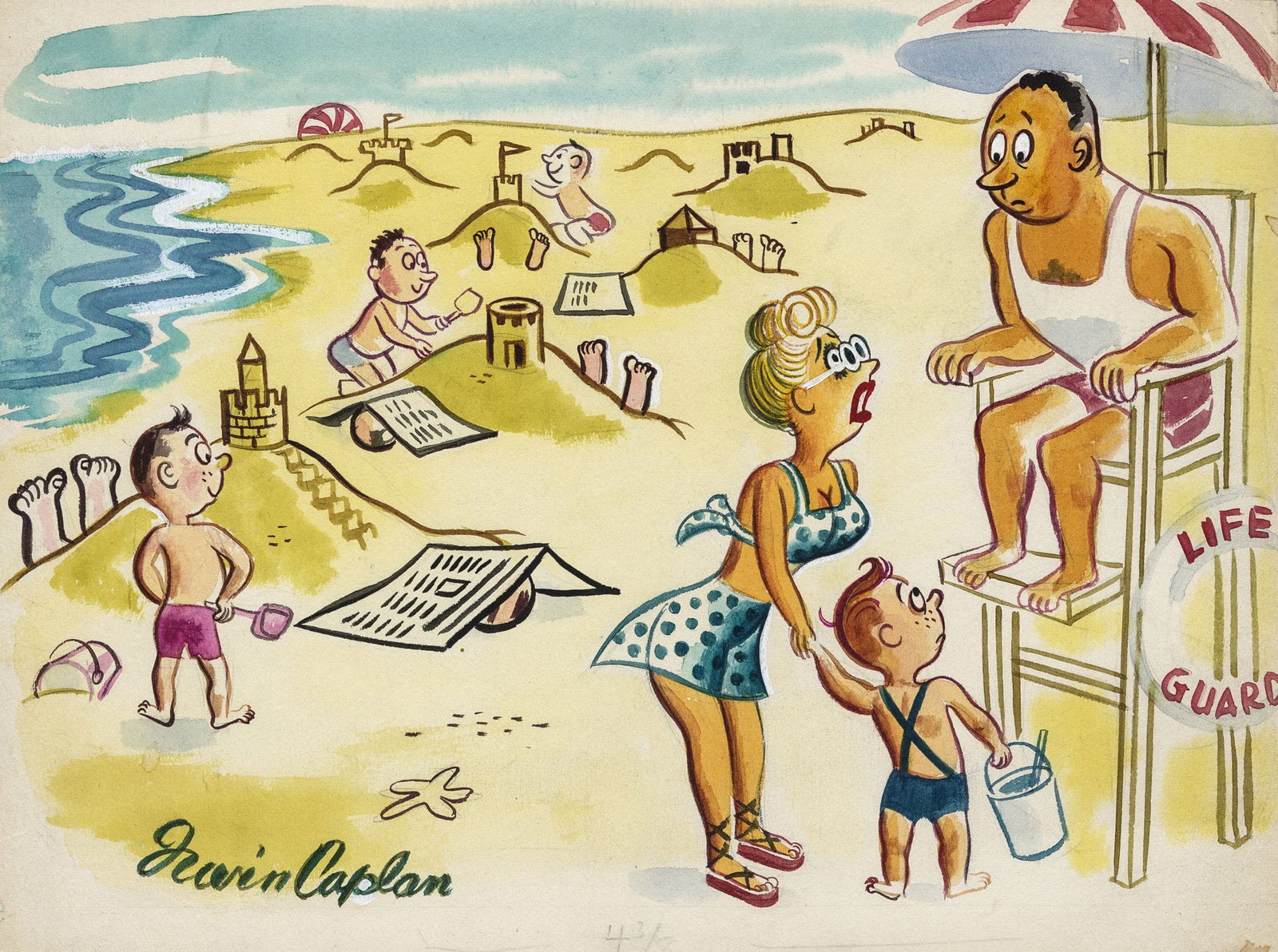 Irwin CAPLAN: "Life Guard". (1 of 2)