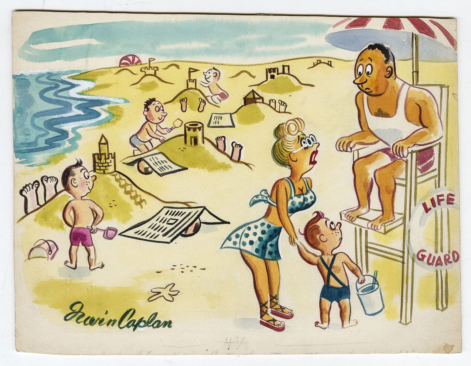 Irwin CAPLAN: "Life Guard". - 2