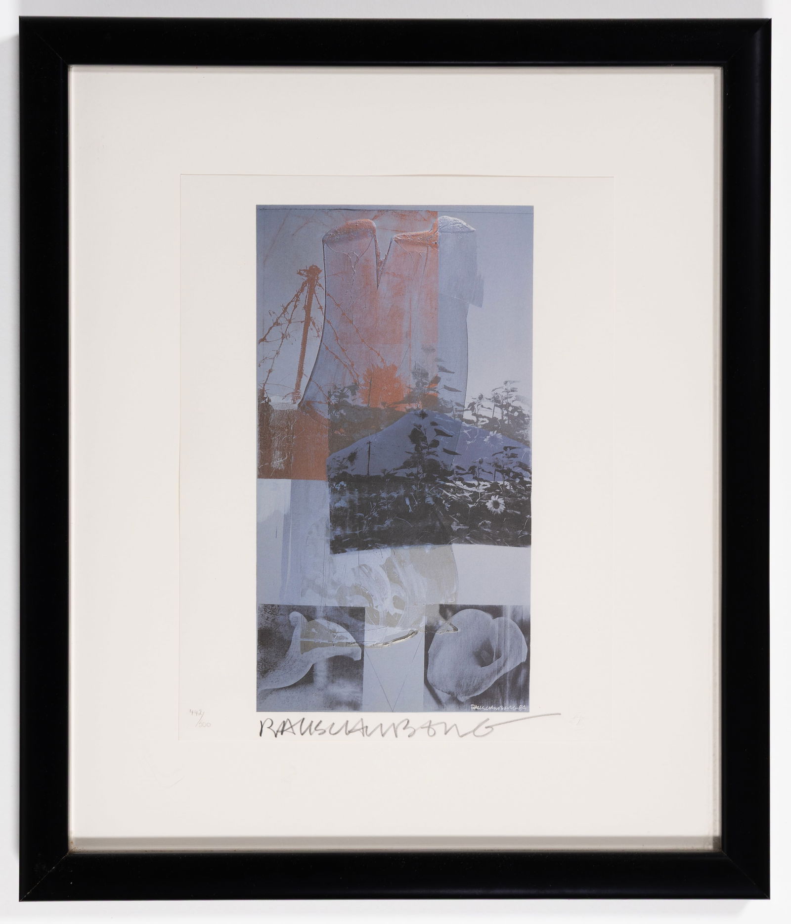 Robert RAUSCHENBERG: "Tanya's Veil". (1 of 1)