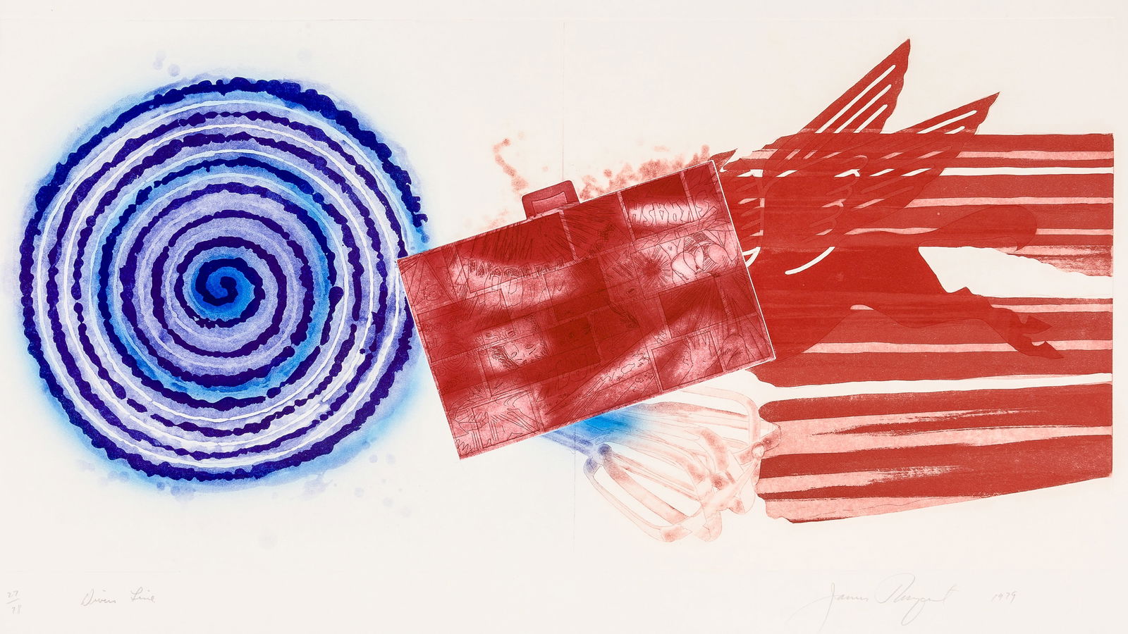 James ROSENQUIST: "Diver's Line". (1 of 2)