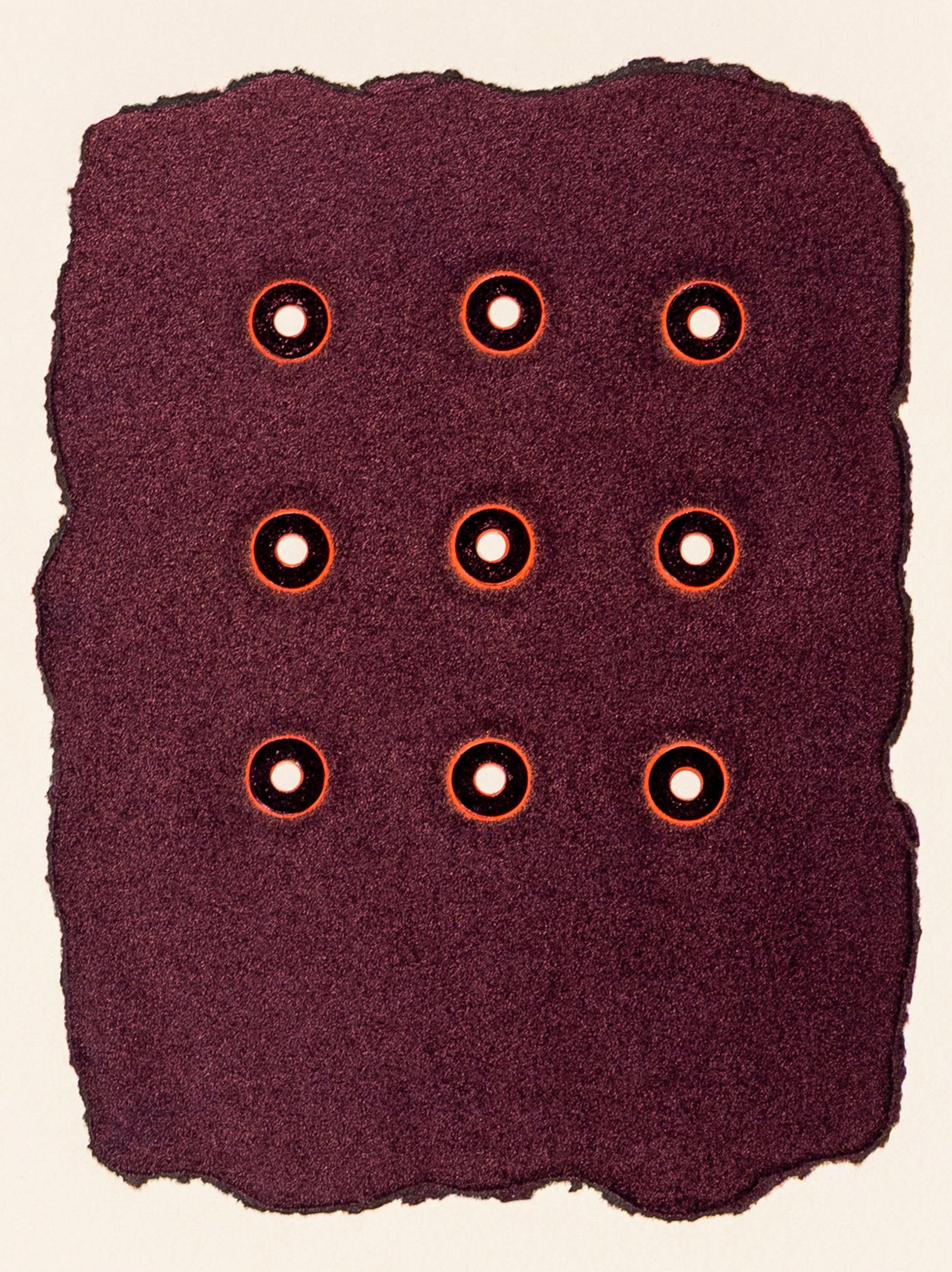 Harmony HAMMOND: "Witness".: Harmony HAMMOND (American, b. 1944): "Witness". Cut-out color paper with mica ink mounted to wove paper, 2017. Reference: Lemon/Cvikota p. 618, HH-17-02. Published by Landfall Press, with their stamp 