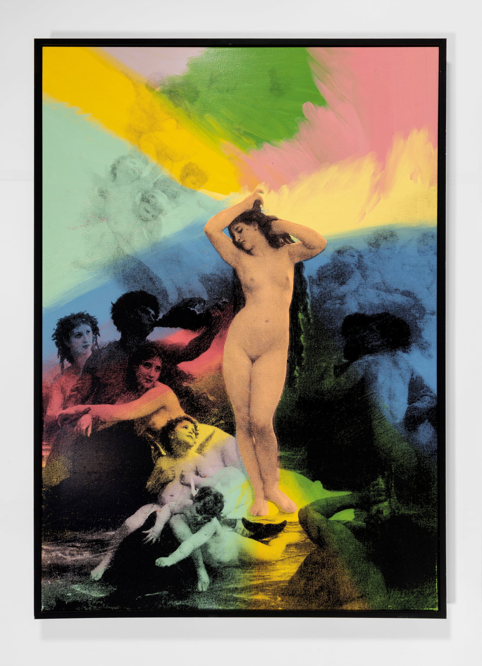 Steve KAUFMAN: "Venus State II".: Steve KAUFMAN (American, 1960-2010): "Venus State II". Hand embellished screenprint on canvas, 1995. Monogrammed and numbered in marker on the verso, as usual. Edition of 125. Printed at Art Studio, L