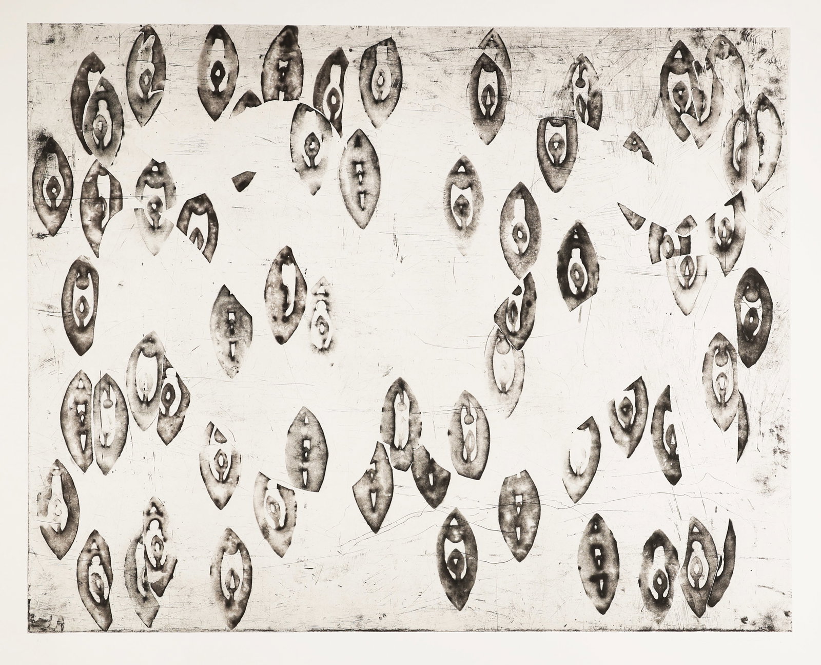 Francesco CLEMENTE: "Mother, from Perusa".: Francesco CLEMENTE (Italian, born 1952): "Mother, from Perusa". Spitbite aquatint on Somerset wove paper, 1990. Signed, and numbered AP 9; aside from the edition of 21. Published by Crown Point Press,