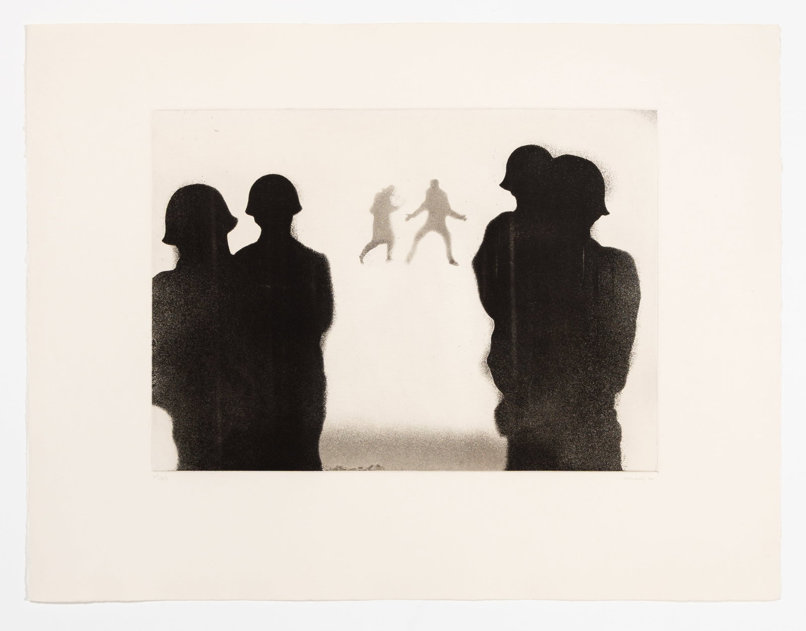 Juan GENOVES: "Plate 7, Triangulo (Triangle)". - 2