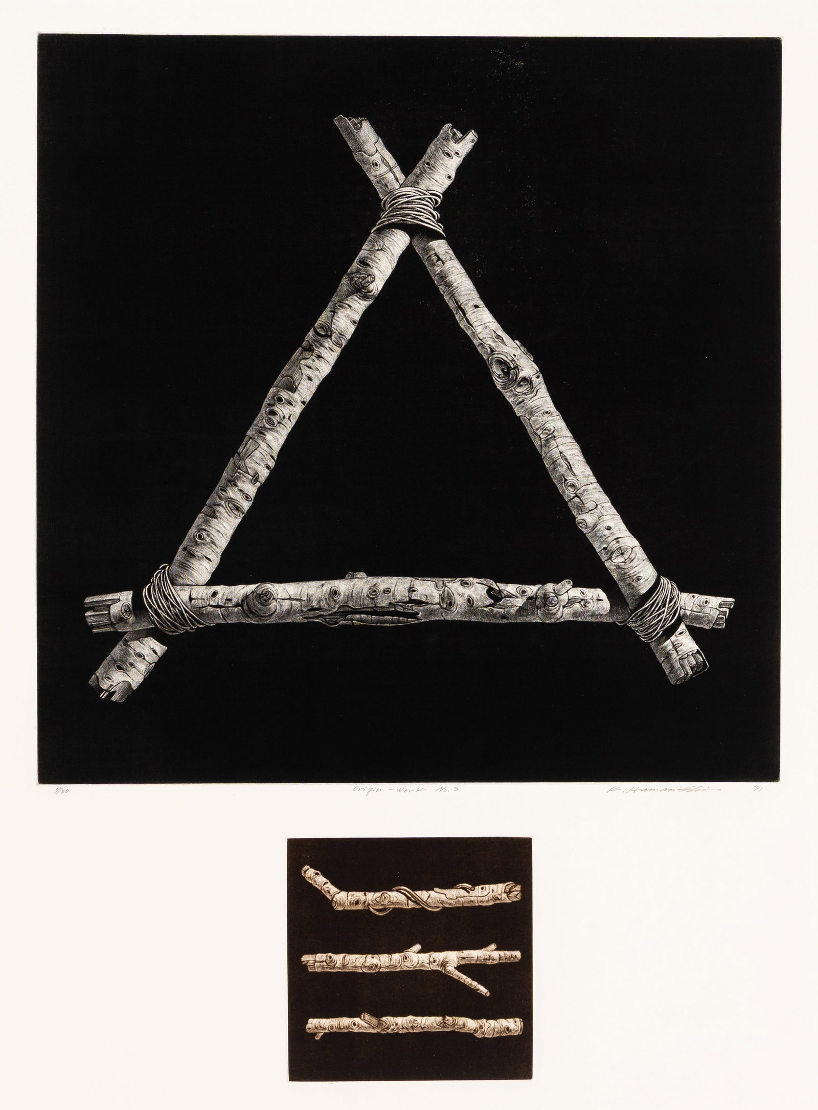 Katsunori HAMANISHI: "Origin - Work No. 3". (1 of 2)