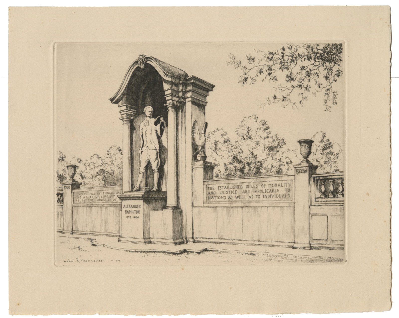 Leon Rene PESCHERET: Two etchings. - 5