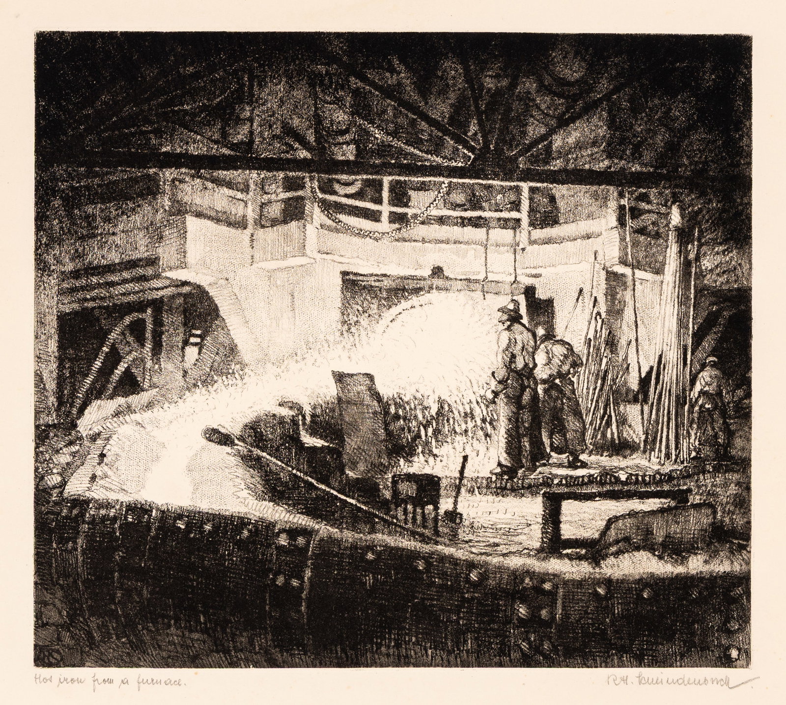 SCHLINDENBUCH: Two soft-ground etchings. - 2
