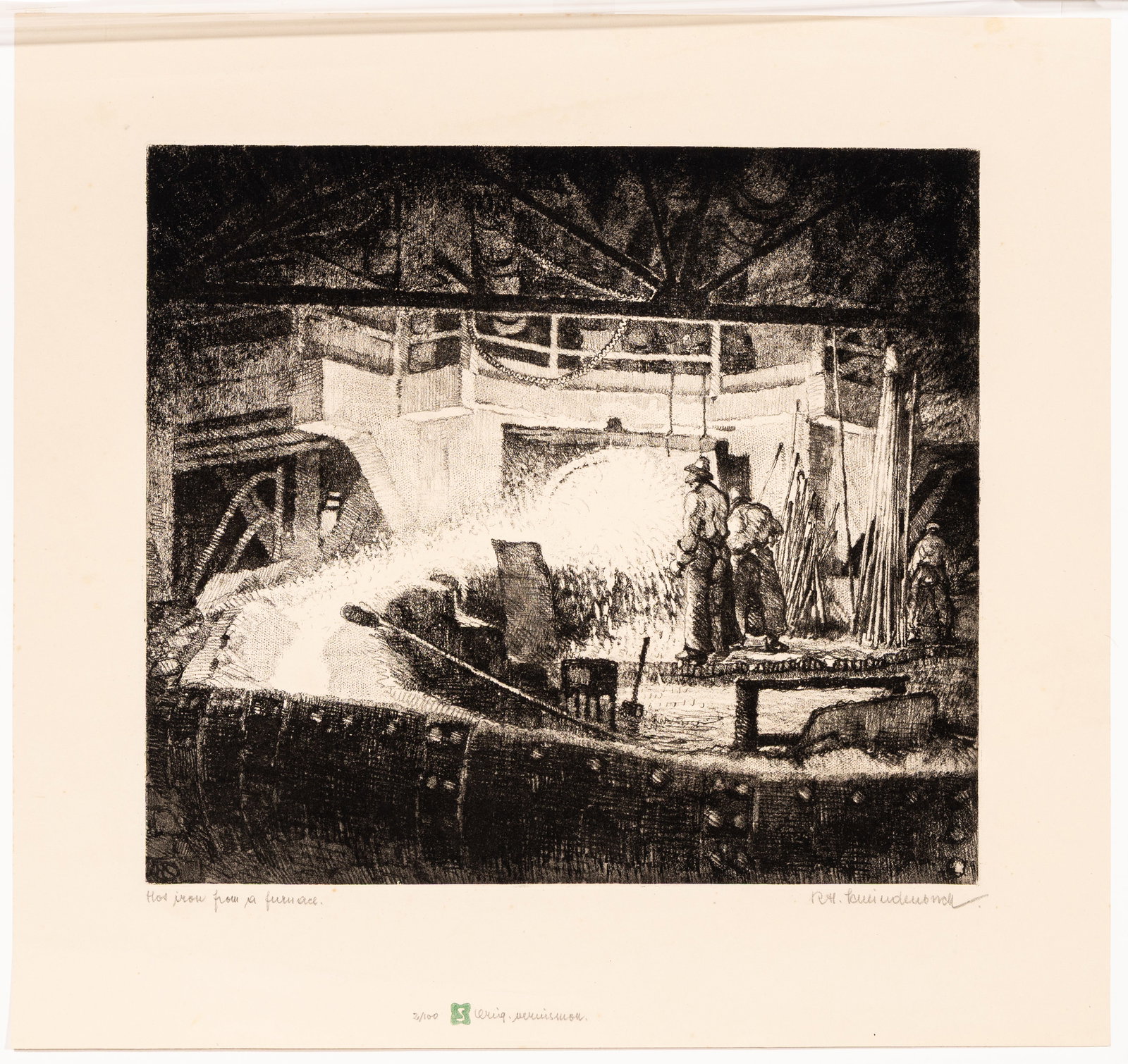 SCHLINDENBUCH: Two soft-ground etchings. - 4