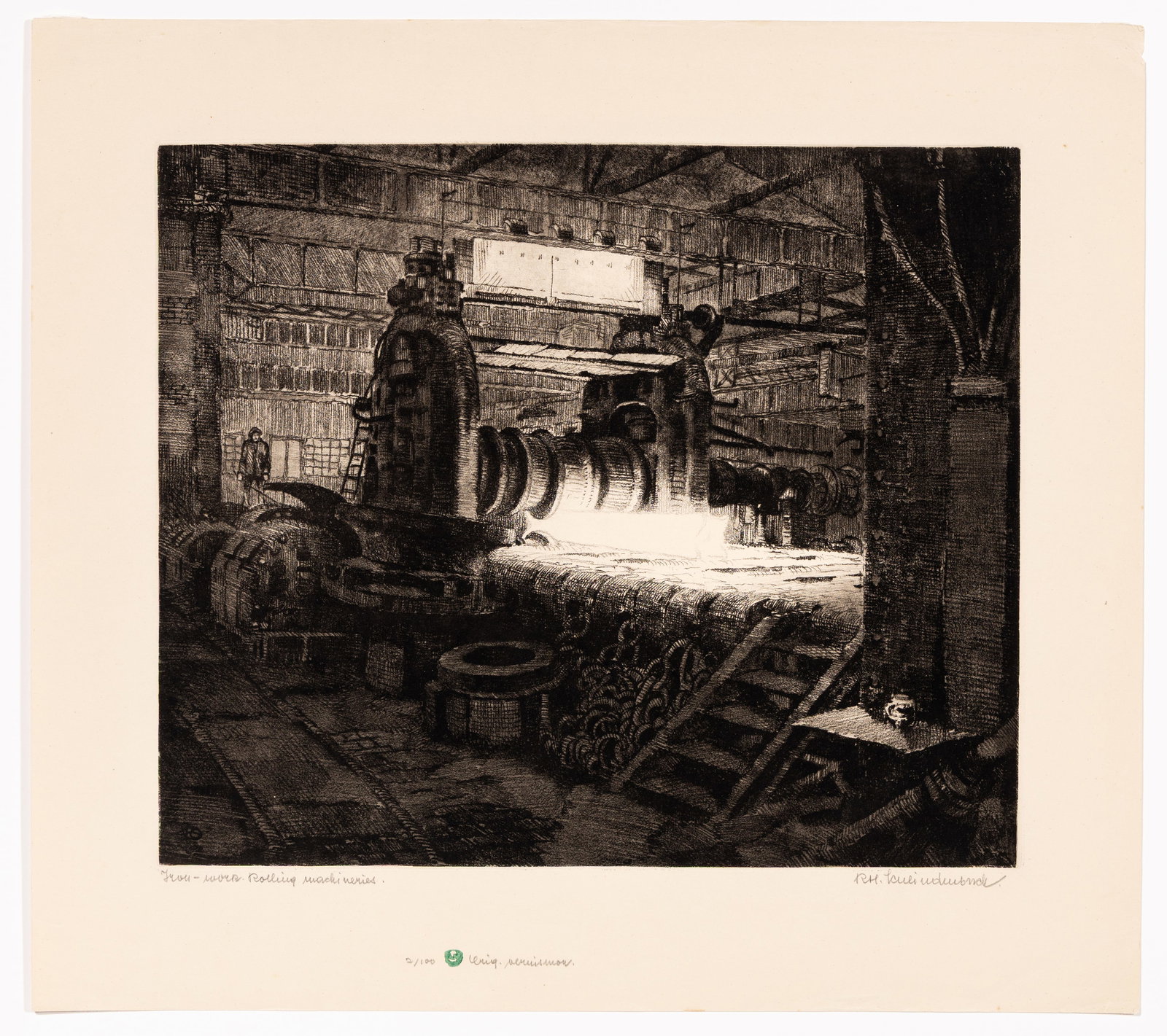 SCHLINDENBUCH: Two soft-ground etchings. - 5