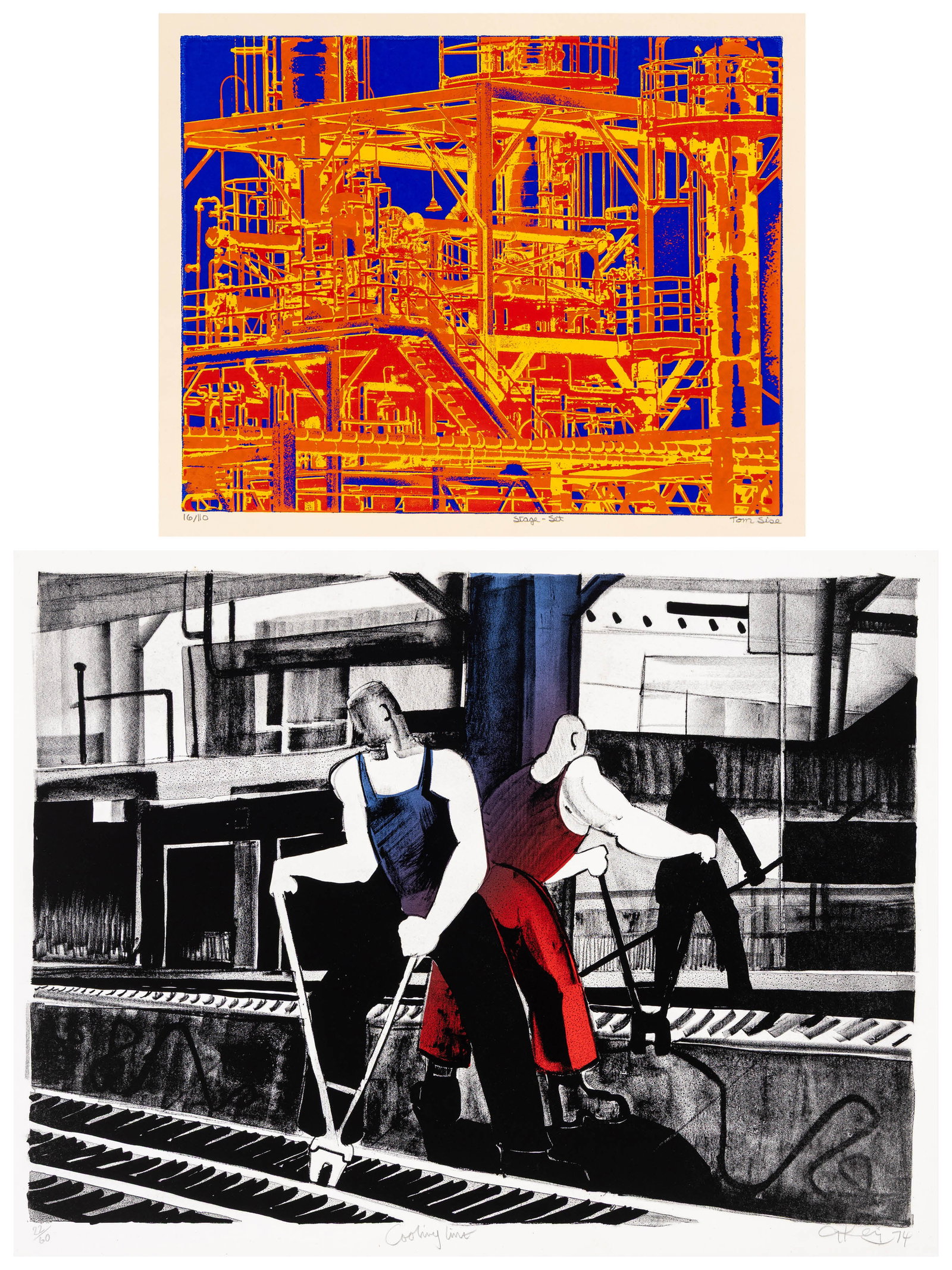 Two industrial prints from the 1970s. (1 of 5)