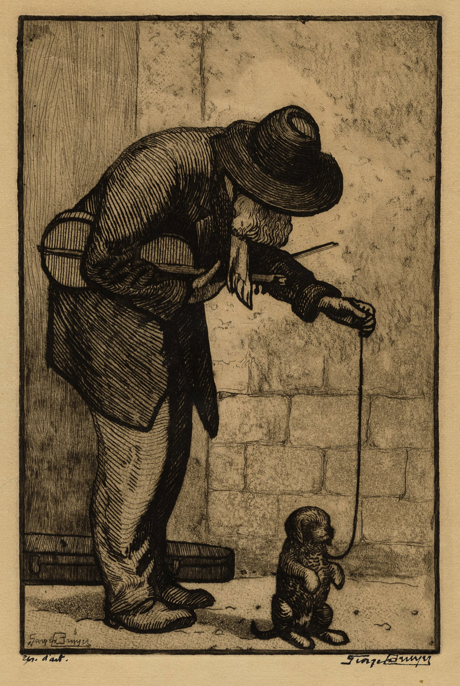 Georges BRUYER: Two prints. - 2