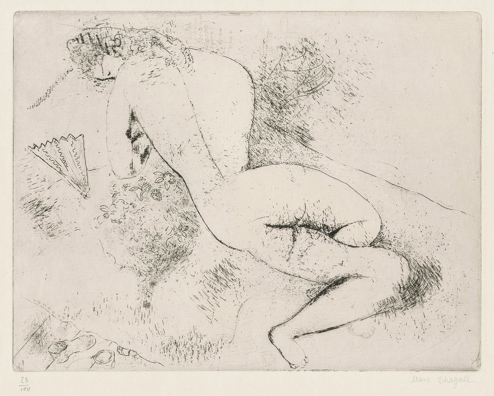 Complete Peintres-Graveurs Portfolio.: Complete Portfolio of 10 prints by "Les Peintres-Graveurs Independants". Including prints by Raoul DUFY, Marie LAURENCIN, Othon COUBINE, Marc CHAGALL, Luc-Albert MOREAU, Jean-Emile LABOUREUR. The