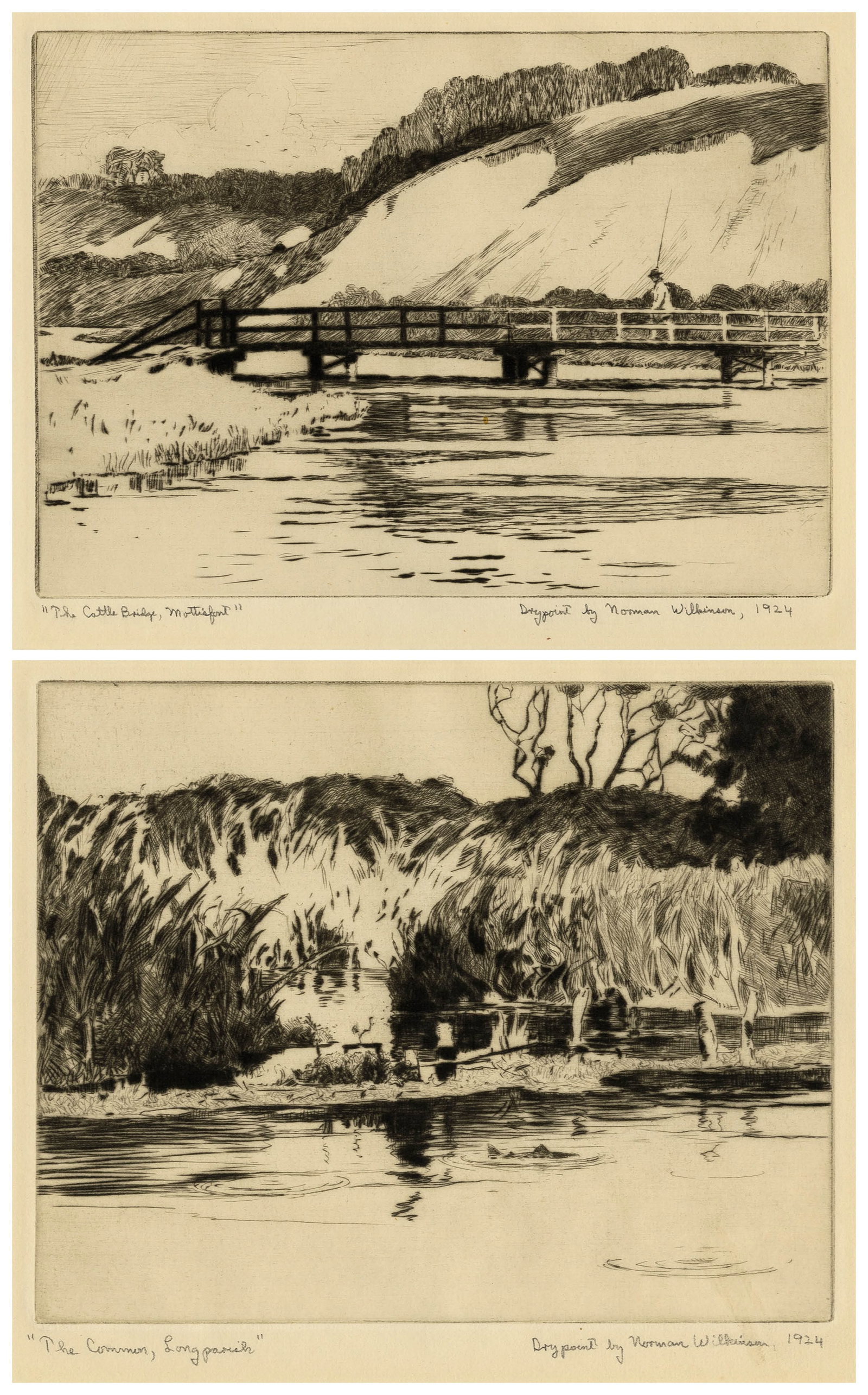 Norman WILKINSON: Two drypoints. (1 of 5)