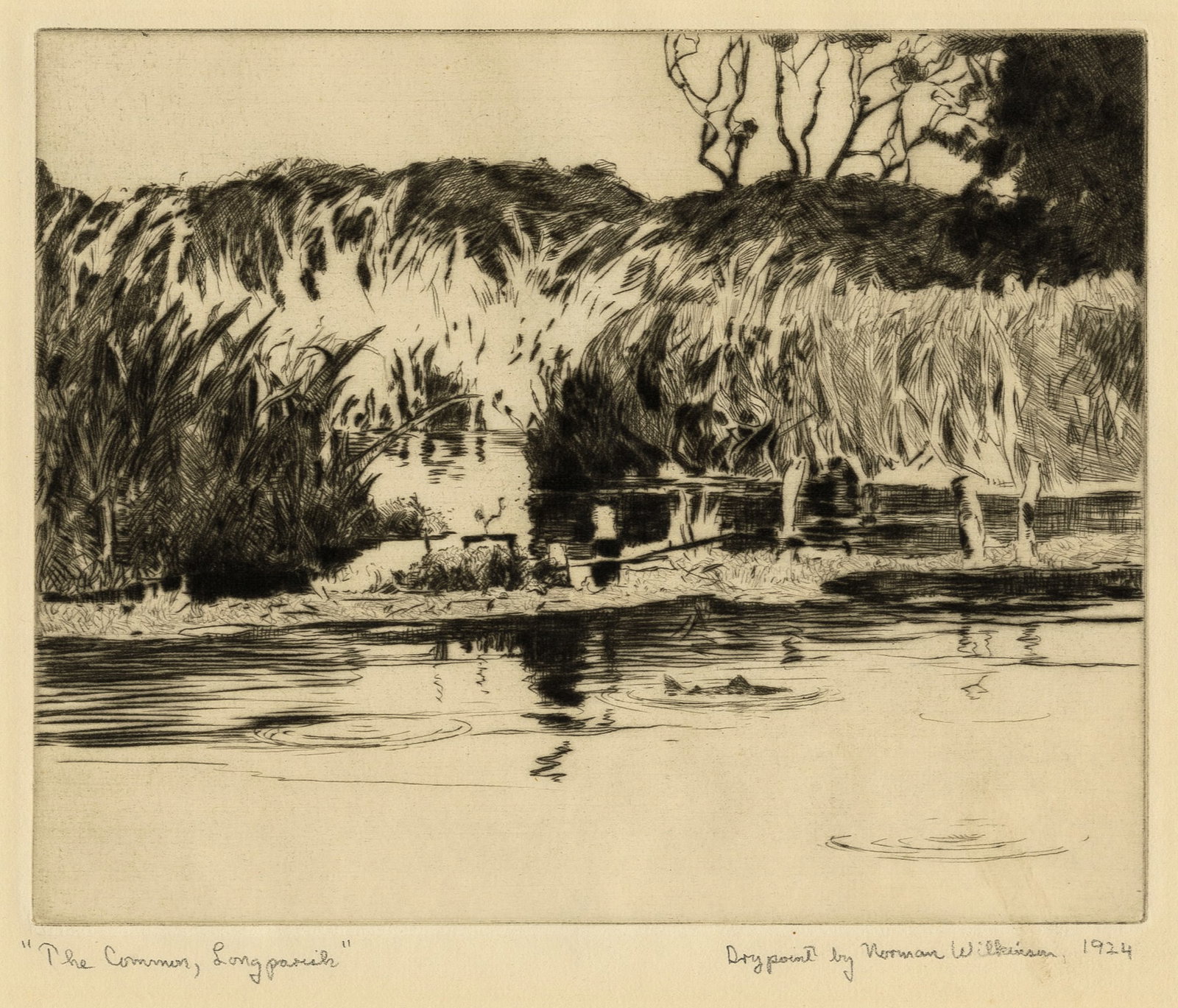 Norman WILKINSON: Two drypoints. - 3