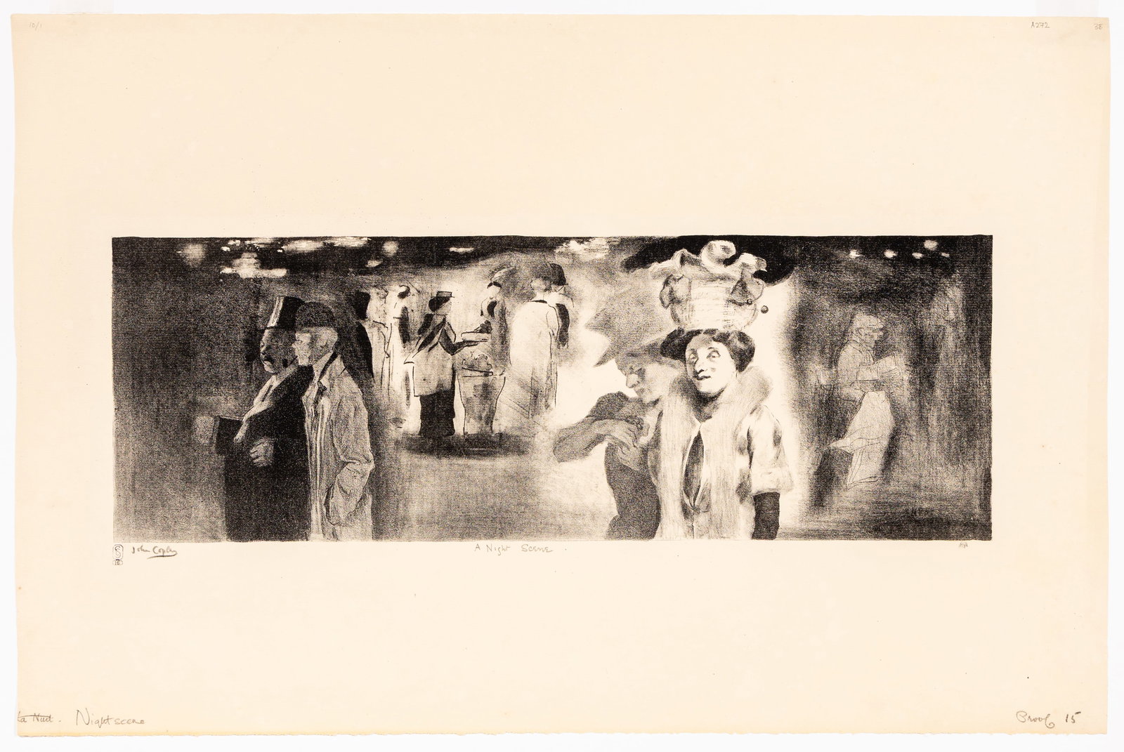 John COPLEY: "Night Scene". - 2