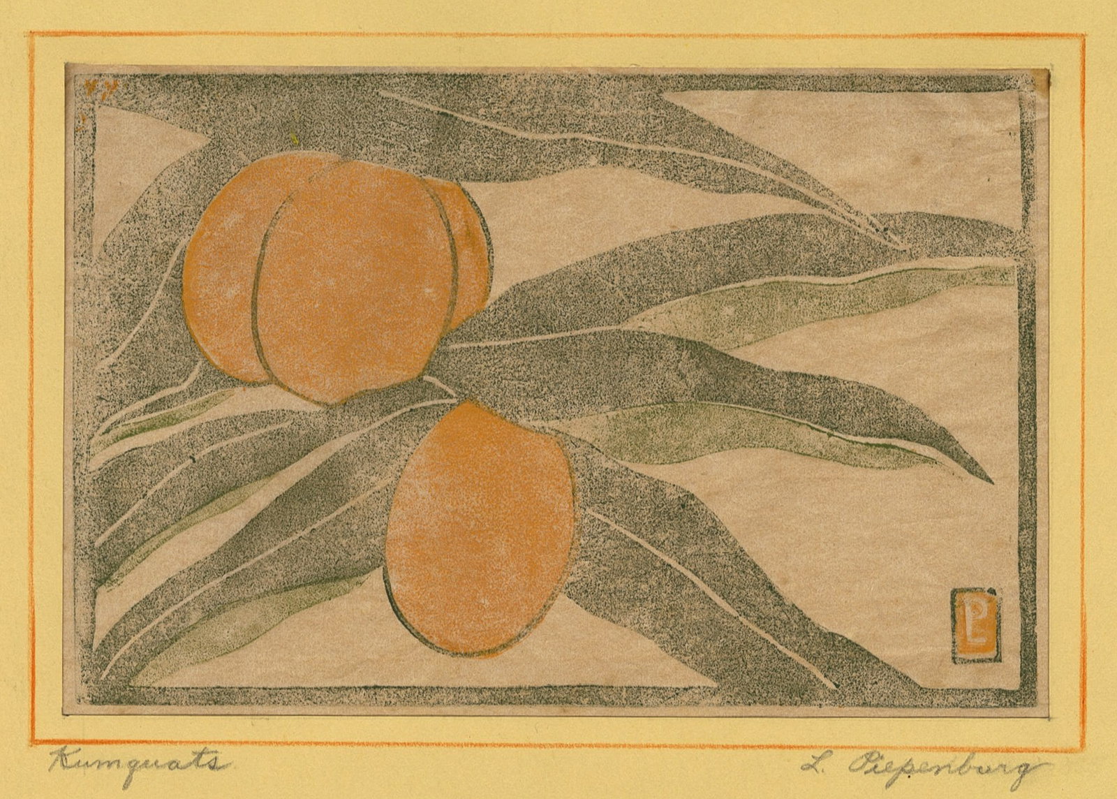Two color woodcuts. - 3