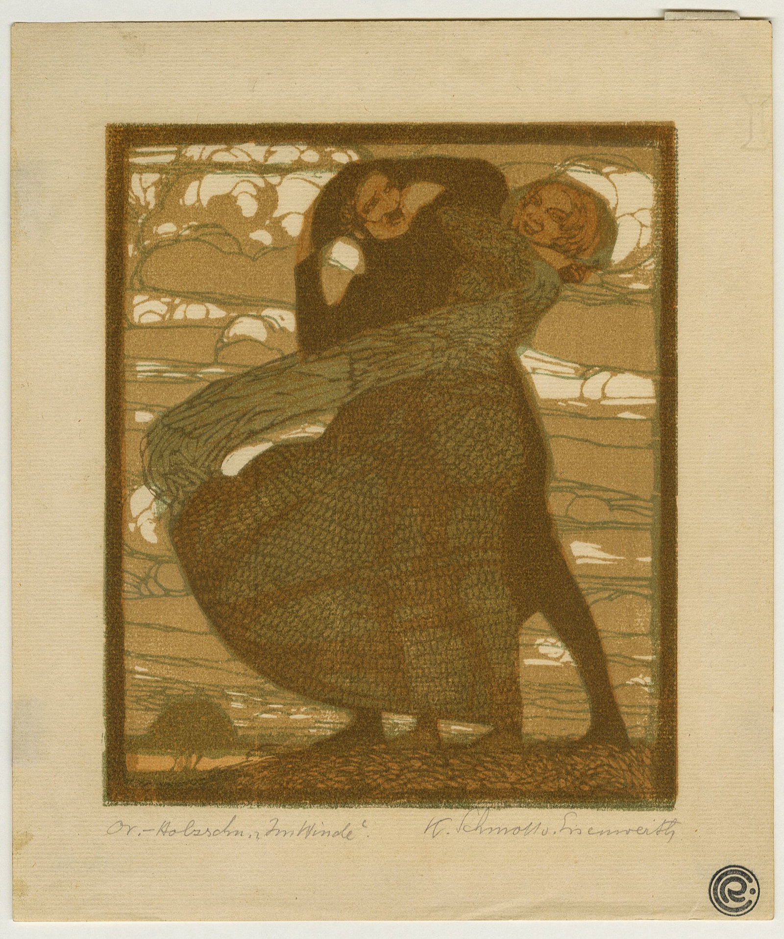 Two color woodcuts. - 4