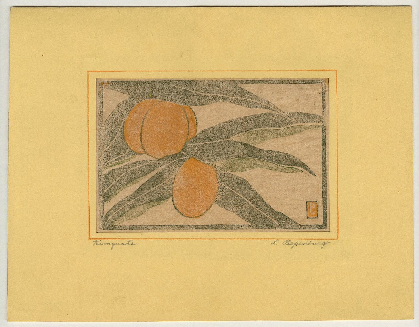 Two color woodcuts. - 5