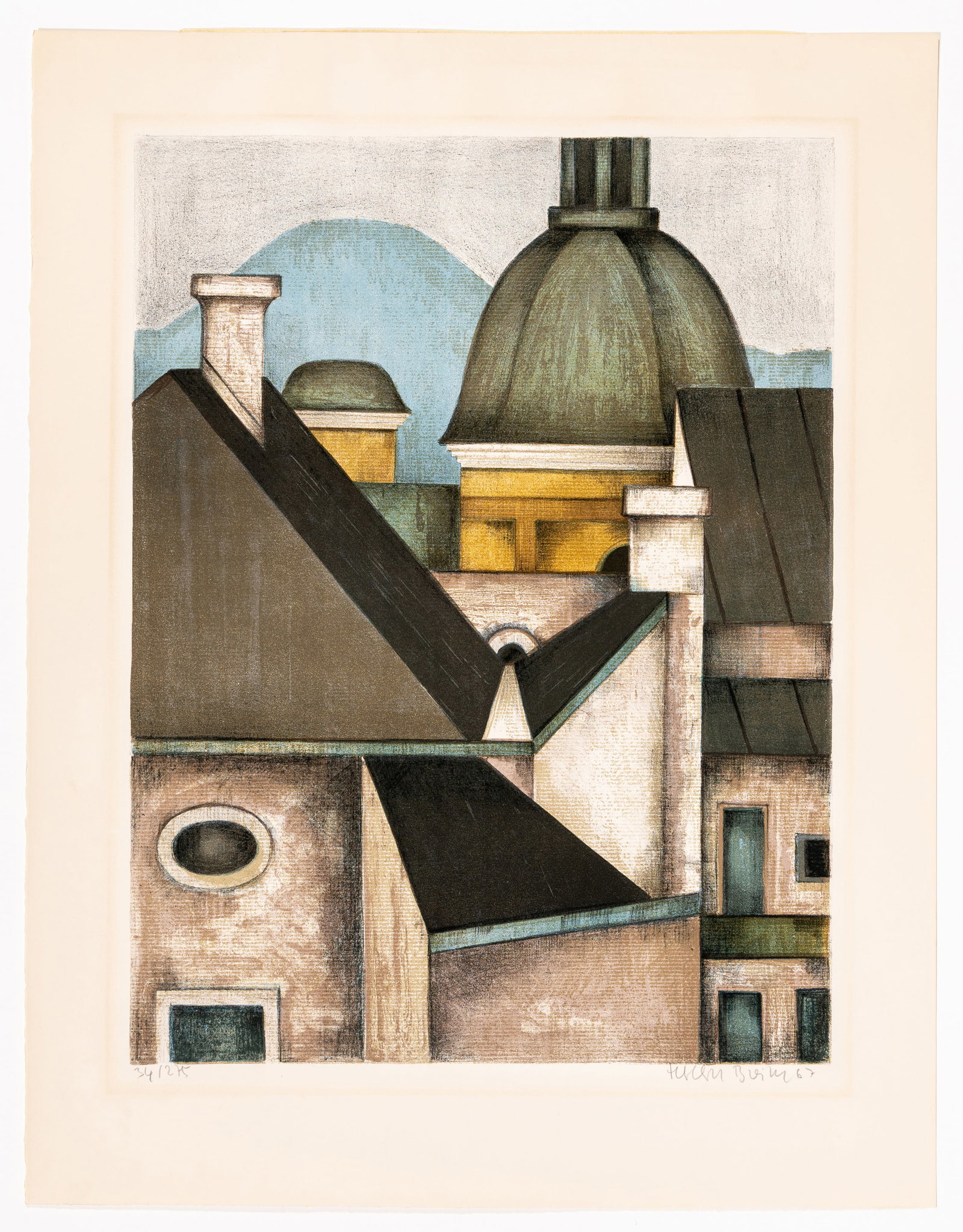 Herbert BREITER: "City Roofs". - 2