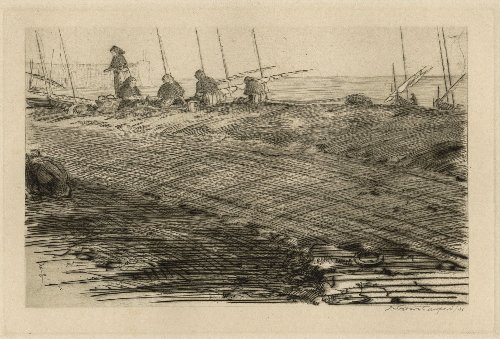 CRAWFORD: "Nets for Tomorrow, Collioure, France". (1 of 2)