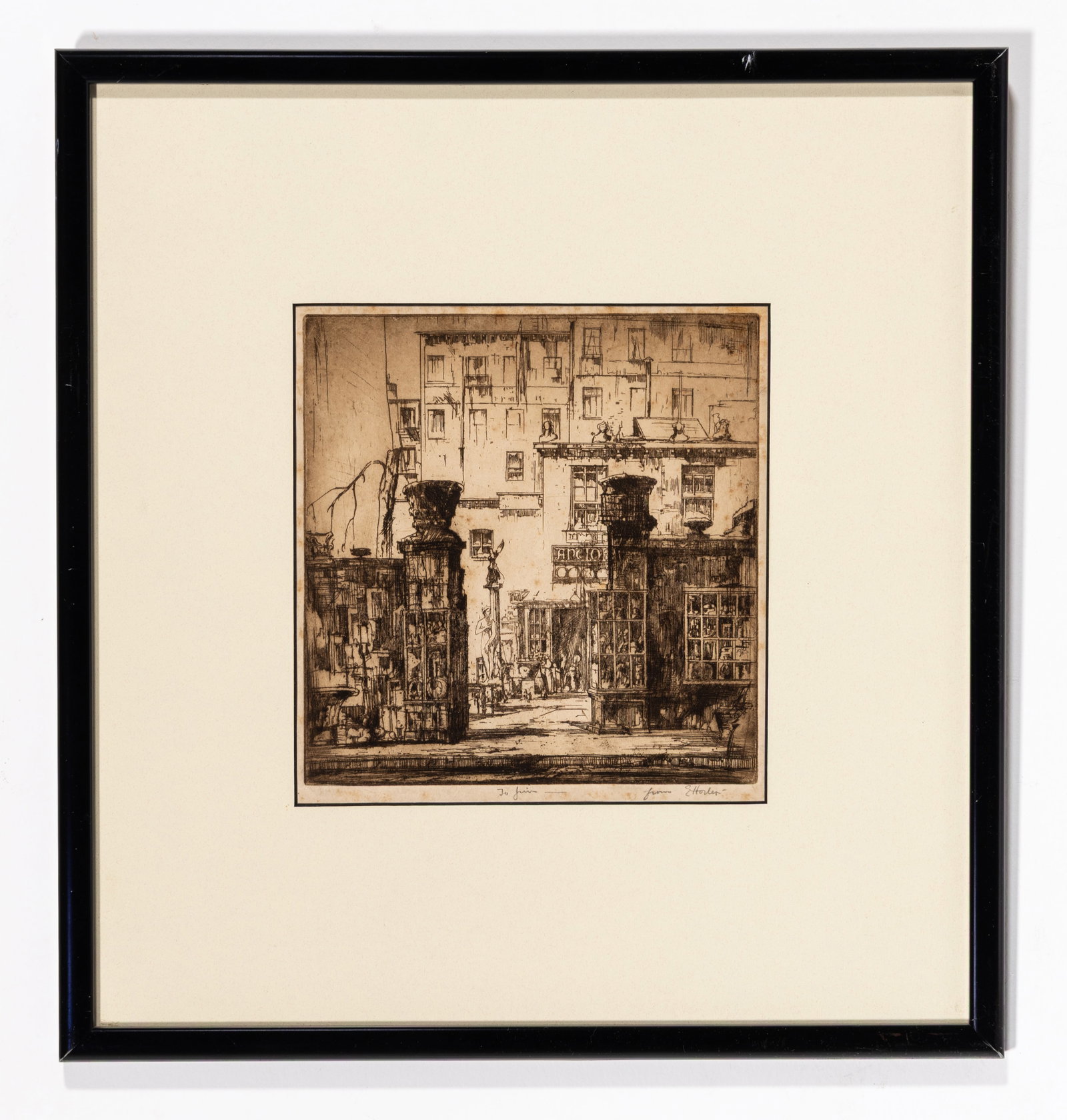 Earl HORTER: Two framed etchings. - 3