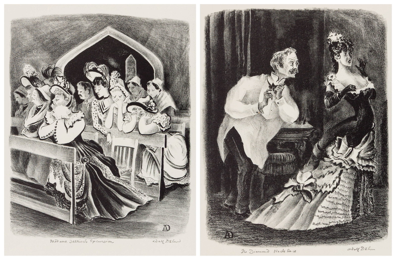 Adolf DEHN: Two lithographs. (1 of 5)