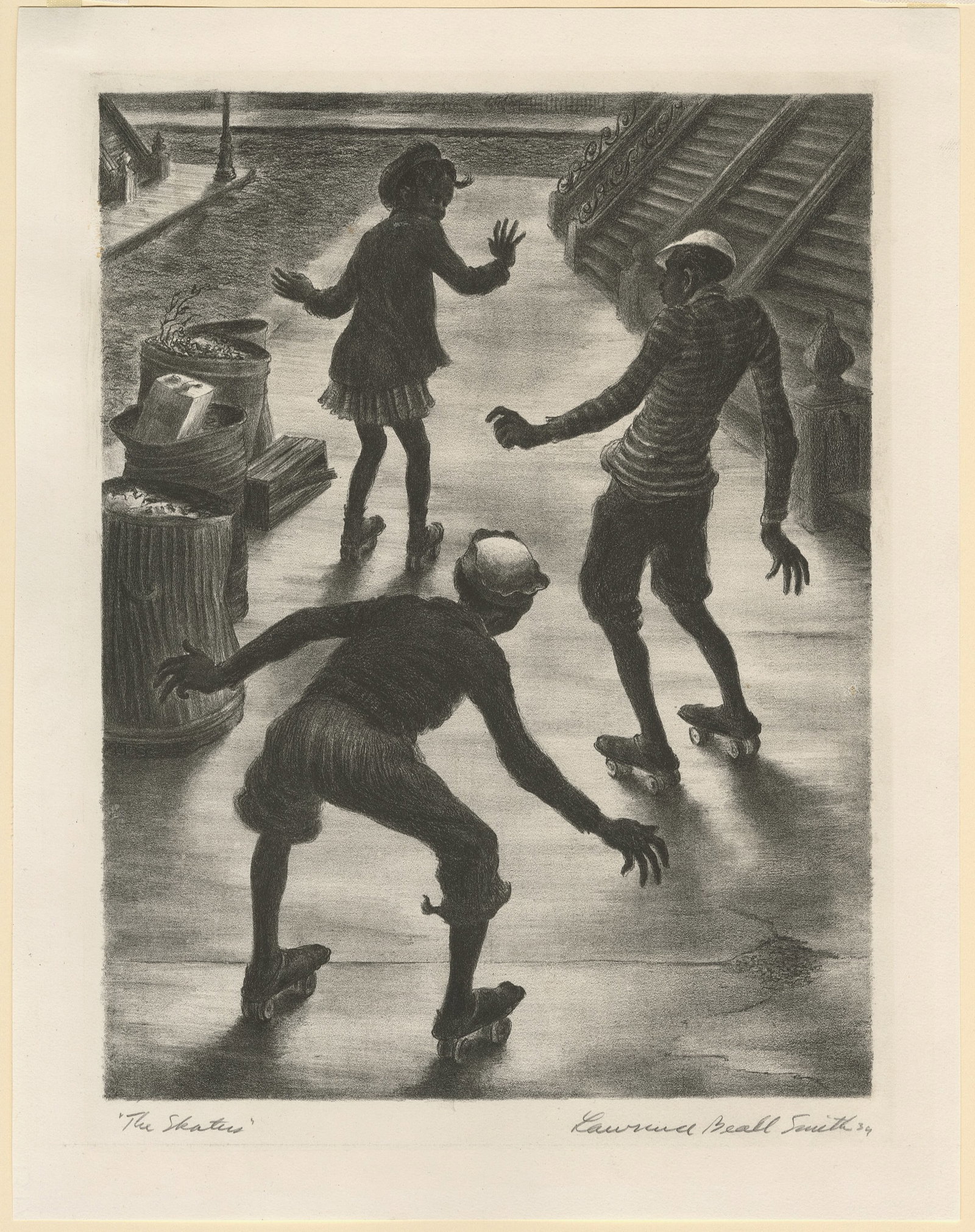 Lawrence Beall SMITH: "The Skaters". - 2