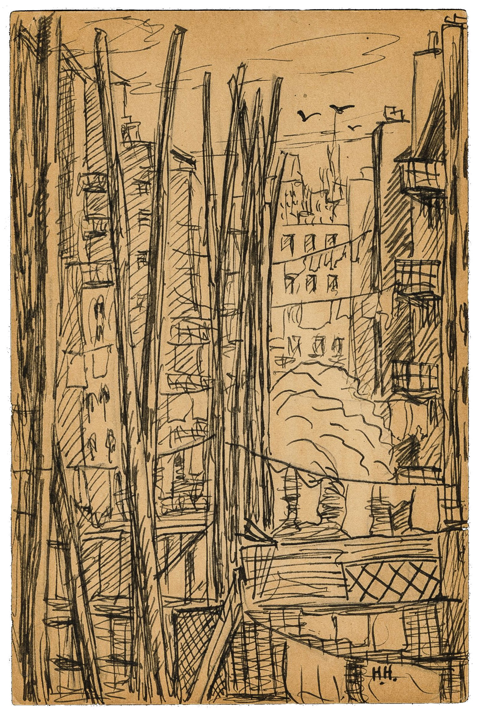 HOFMANN: "View of Paris Apartments with..." (1 of 1)