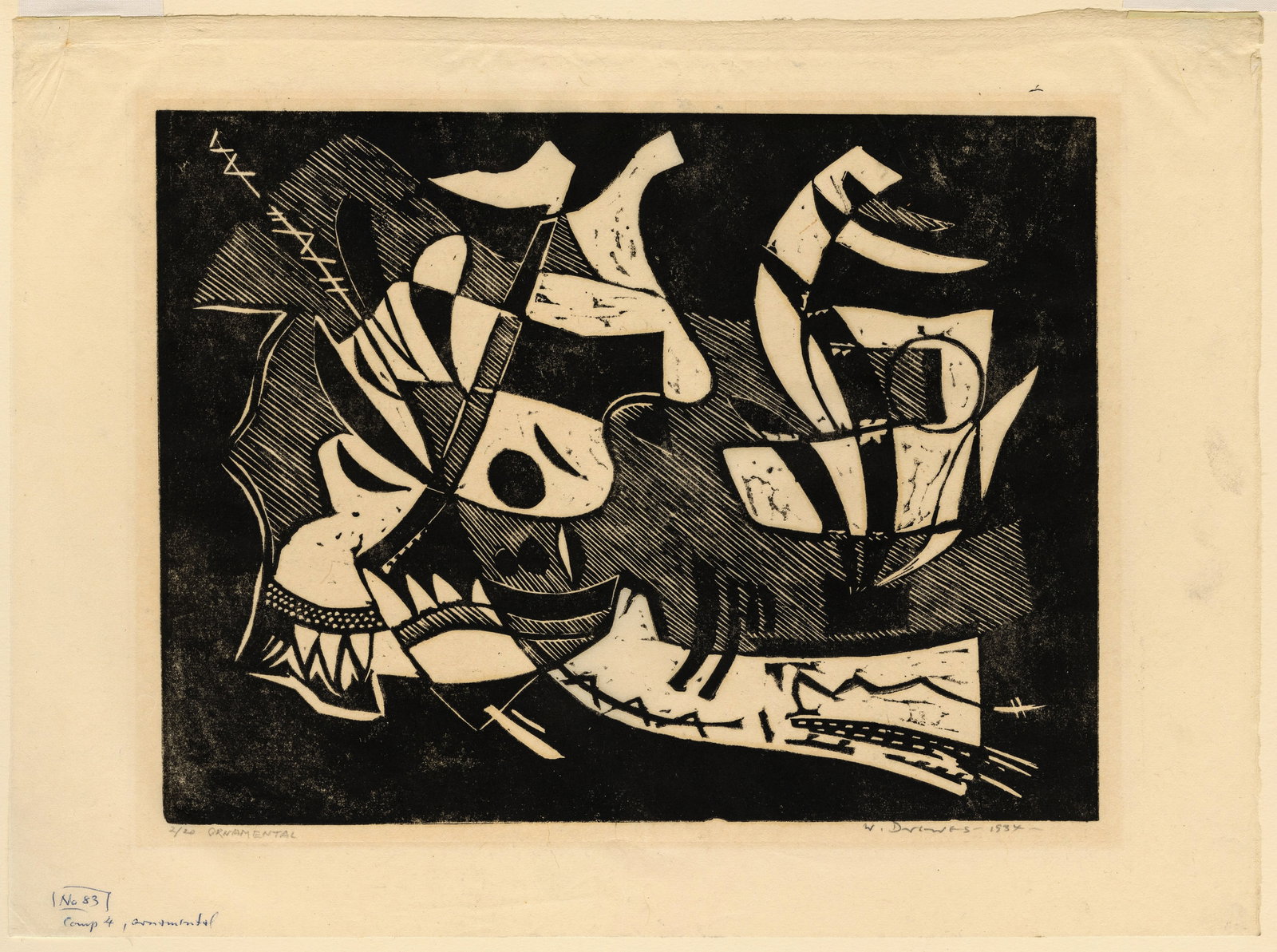 Werner DREWES: "Composition IV Ornamental". - 2