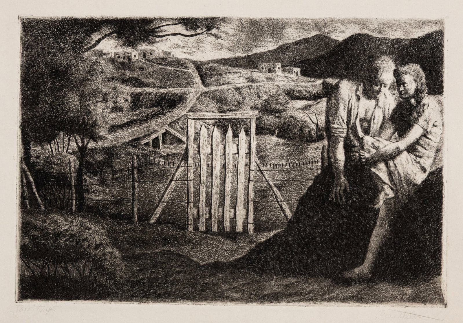 Federico CASTELLON: Two etchings. - 2