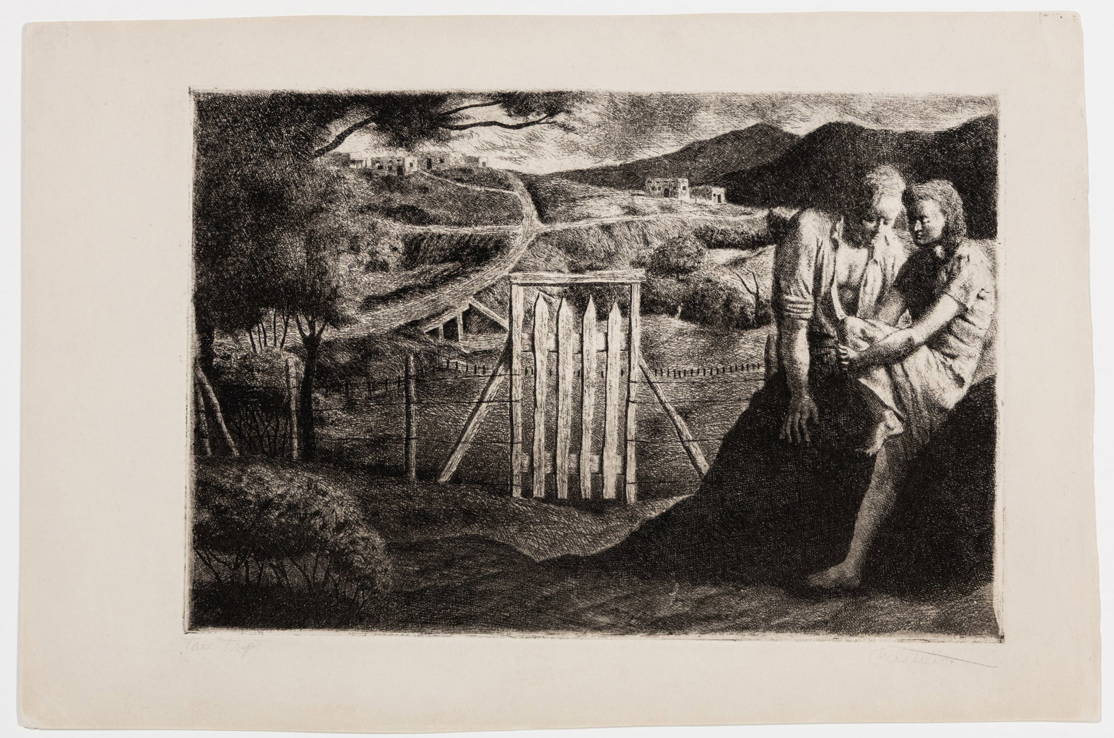 Federico CASTELLON: Two etchings. - 4