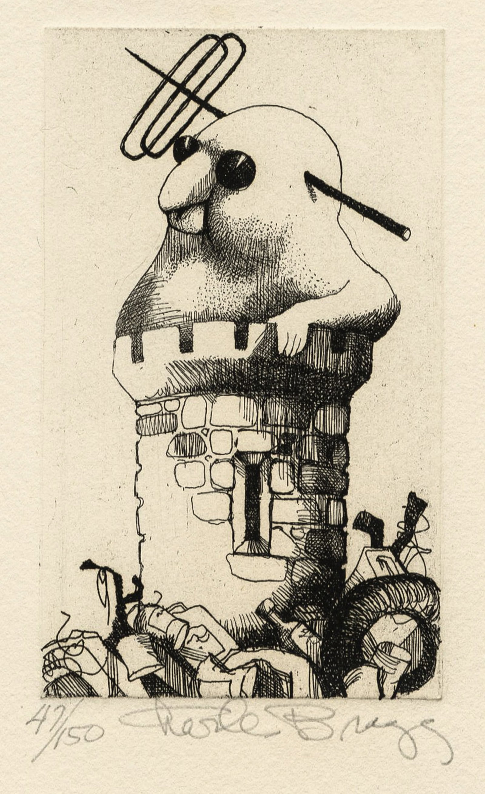 Charles BRAGG: Two etchings. - 3