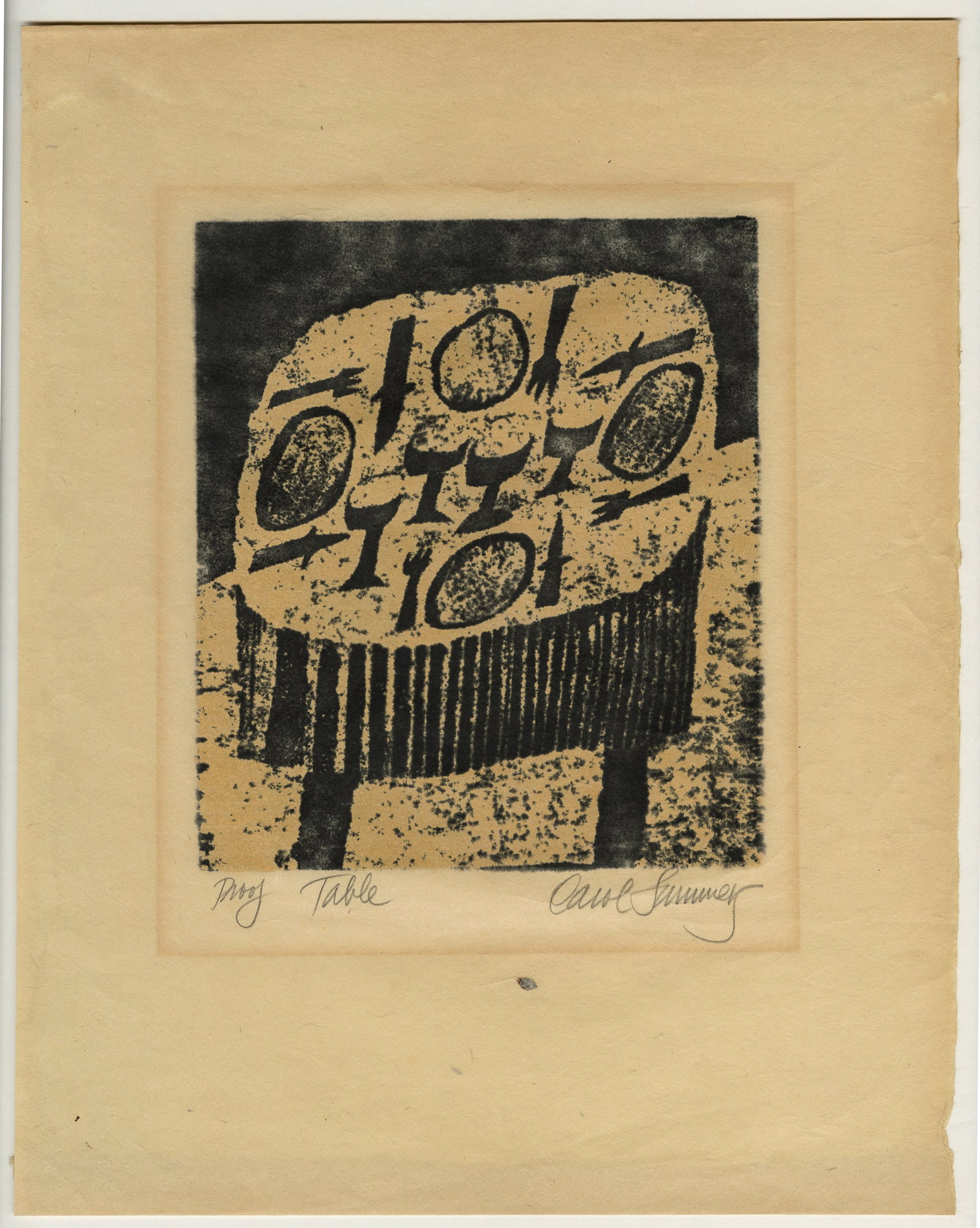 Carol SUMMERS: "Table". - 2