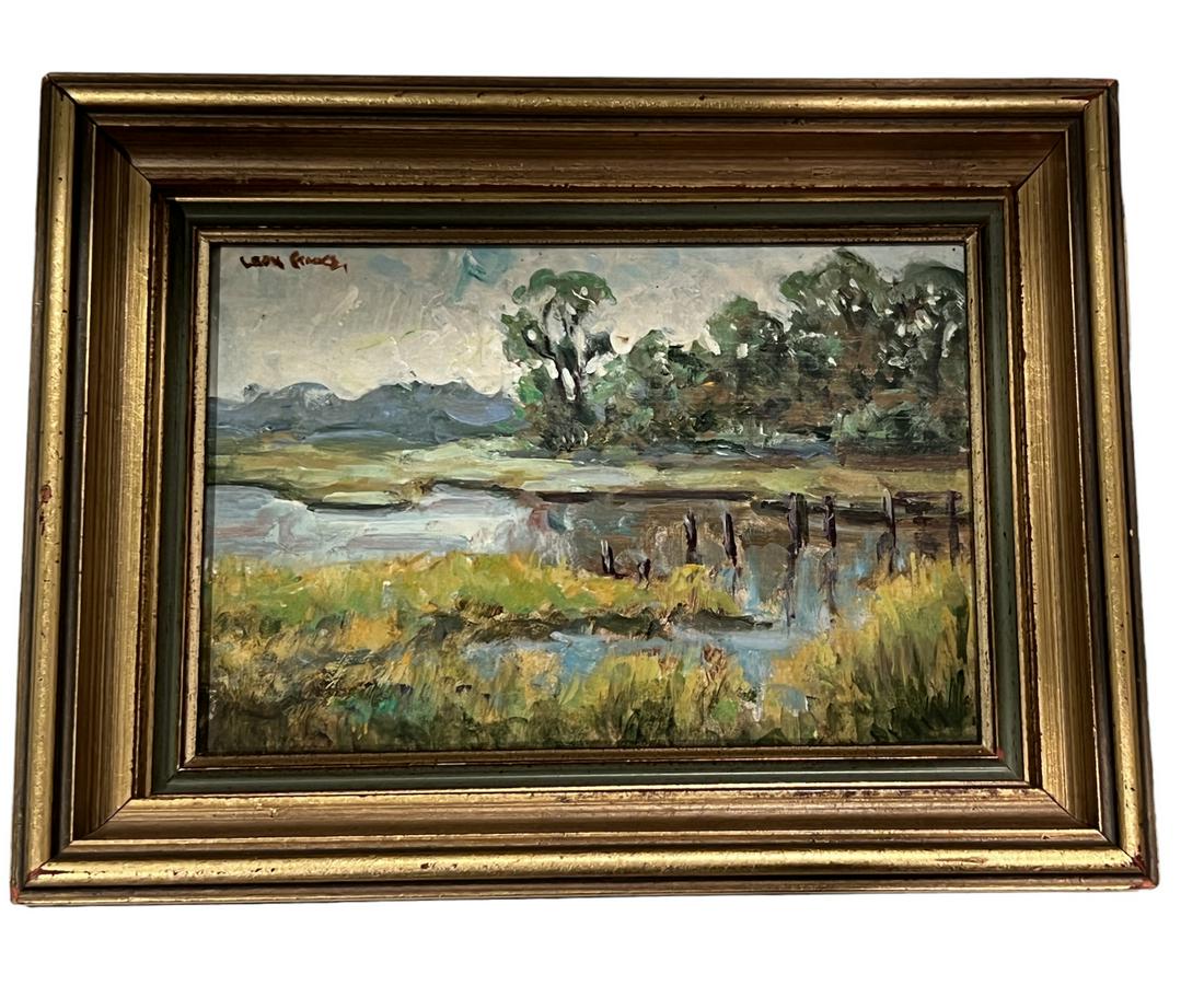 William Leon Stacks, original painting  'Low Country Marsh'. (1 of 8)