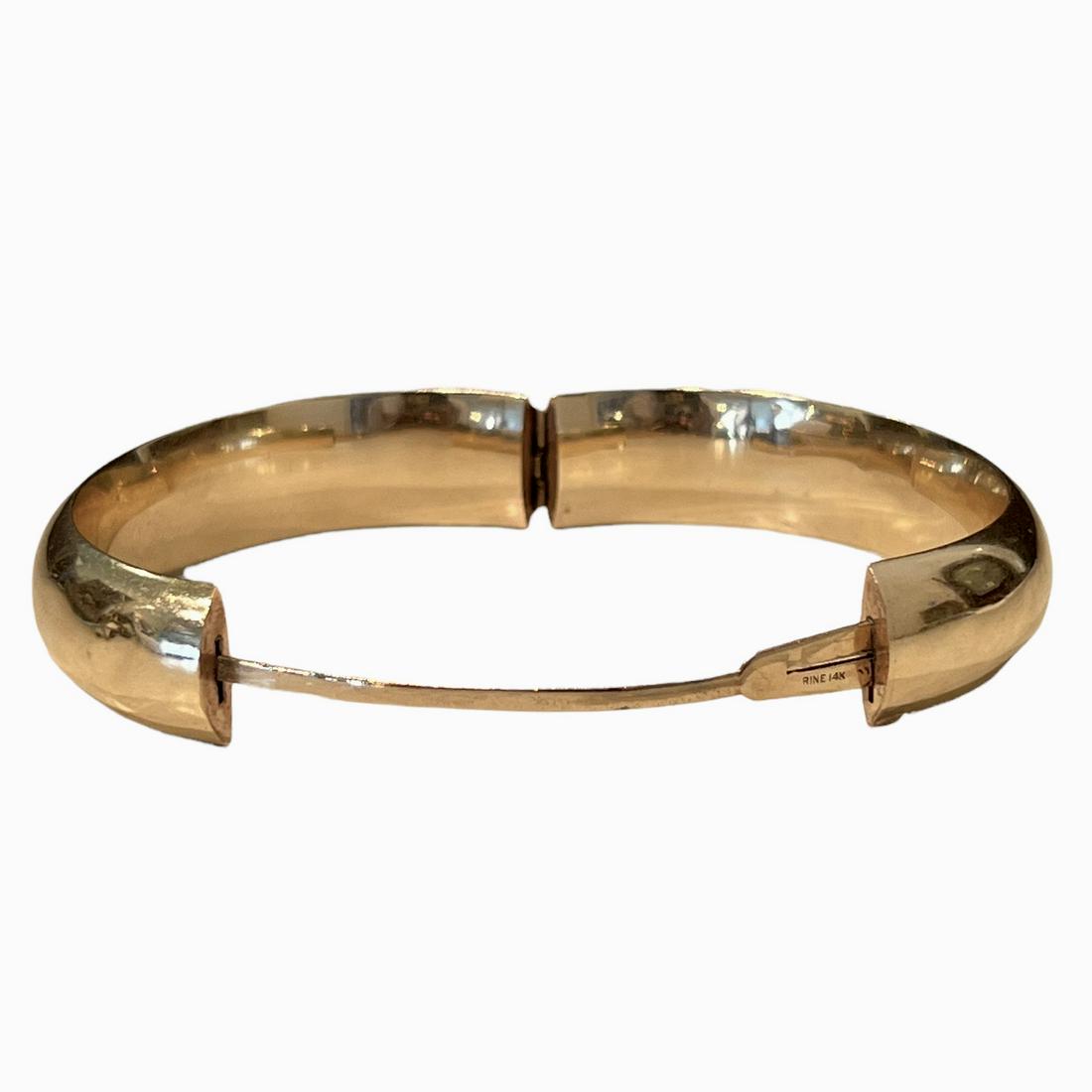 14K Yellow Gold Bangle Bracelet (1 of 3)