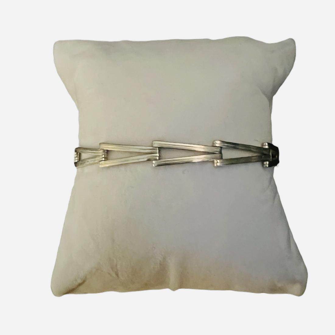 Sterling Silver Link Bracelet, Italy (1 of 3)